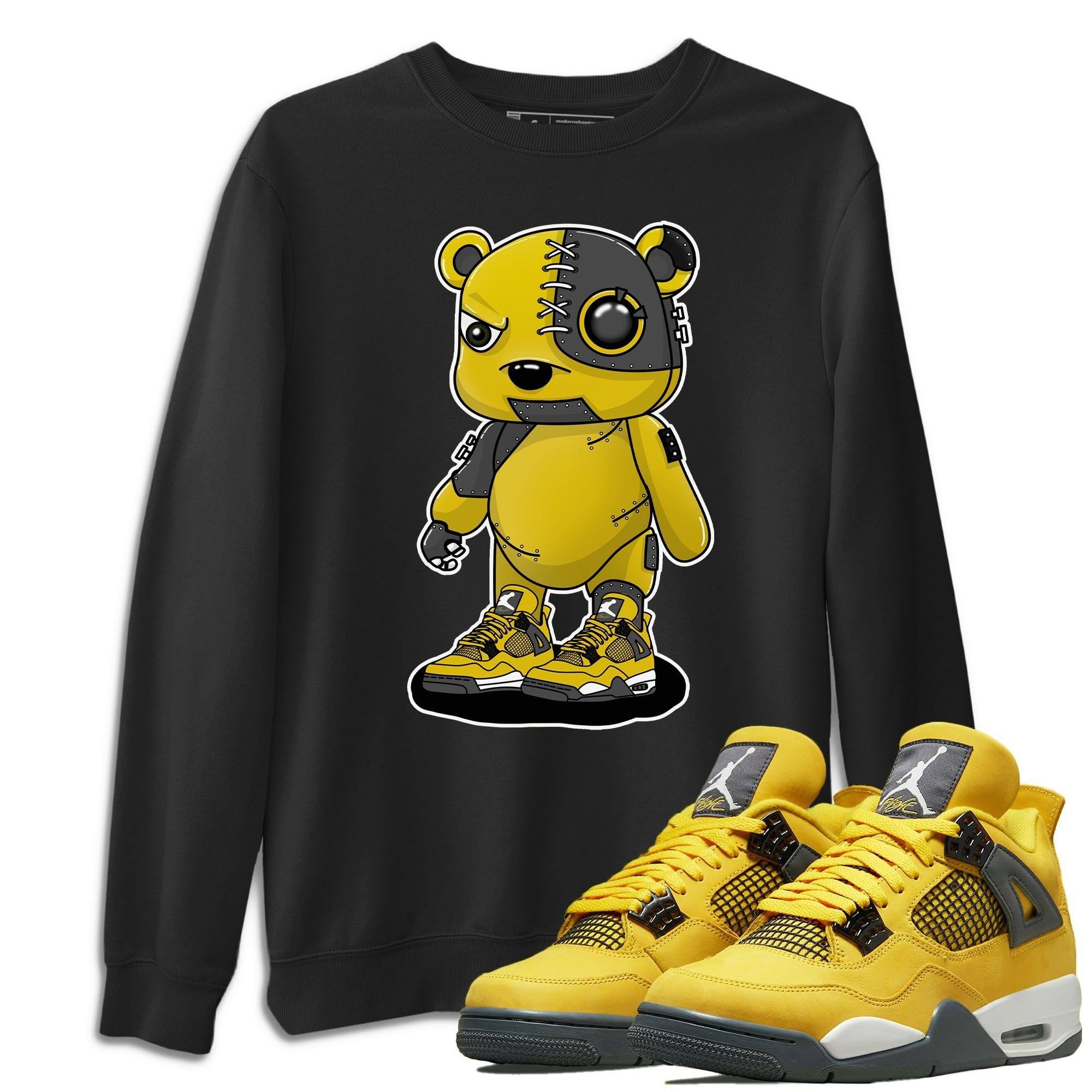 Jordan 4 Lightning Shirt To Match Jordans Cyborg Bear Sneaker Tees Jordan 4 Lightning Drip Gear Zone Sneaker Matching Clothing Unisex Shirts