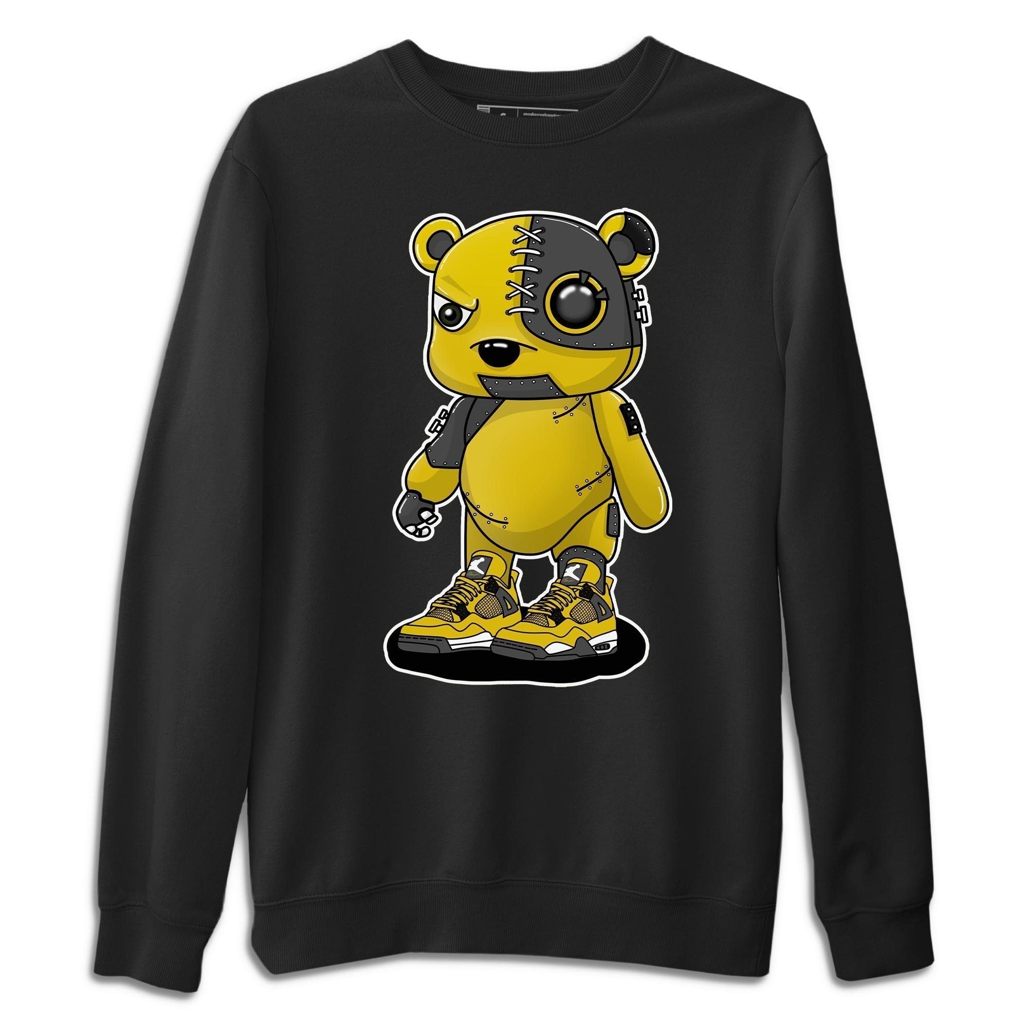 Jordan 4 Lightning Shirt To Match Jordans Cyborg Bear Sneaker Tees Jordan 4 Lightning Drip Gear Zone Sneaker Matching Clothing Unisex Shirts