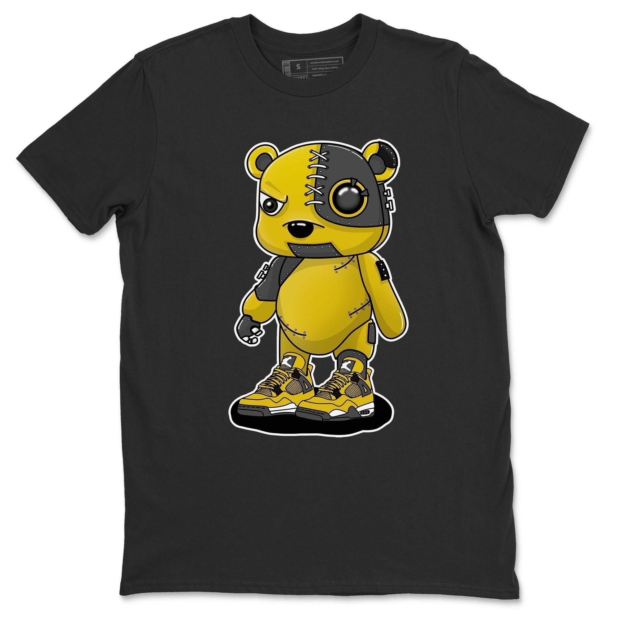 Jordan 4 Lightning Shirt To Match Jordans Cyborg Bear Sneaker Tees Jordan 4 Lightning Drip Gear Zone Sneaker Matching Clothing Unisex Shirts