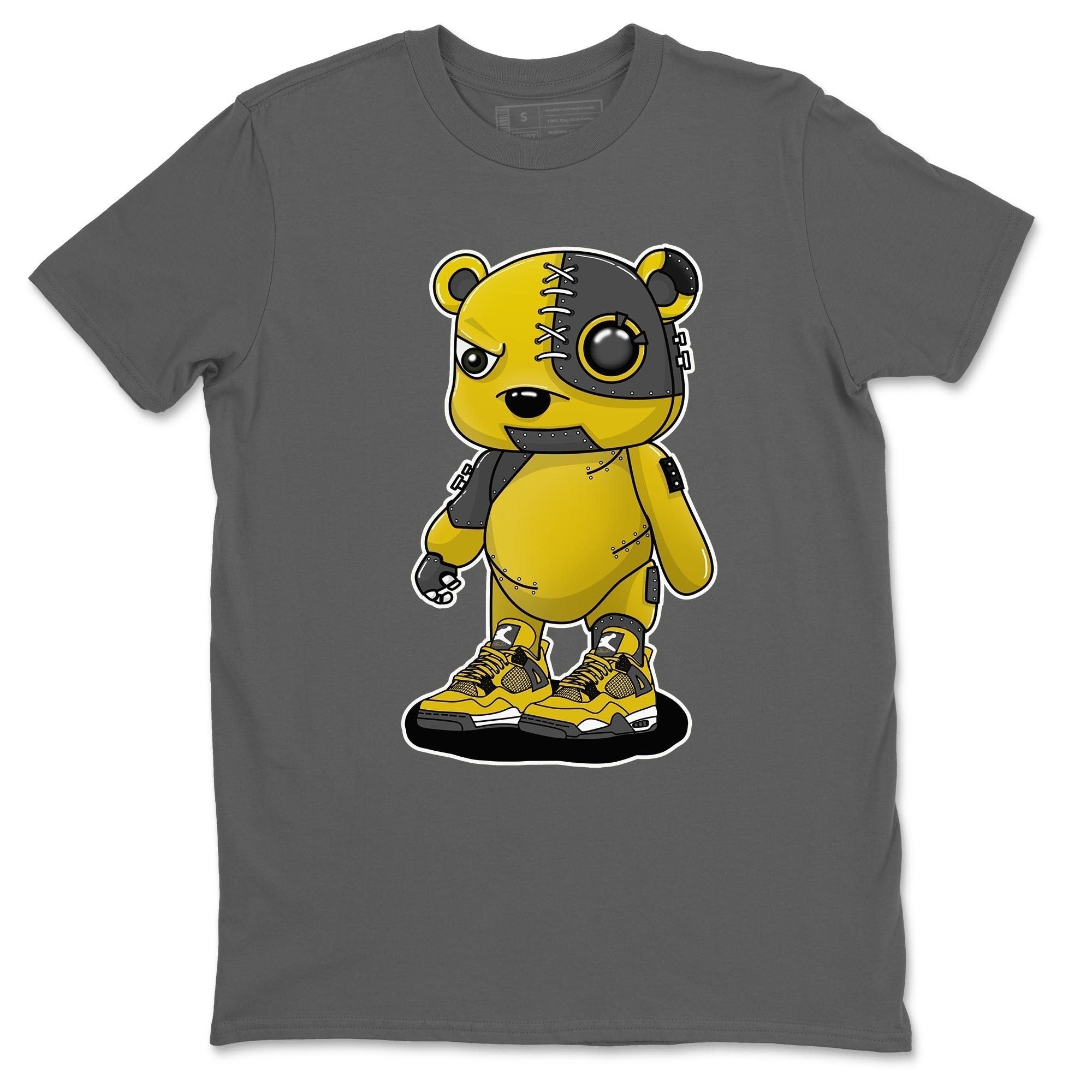 Jordan 4 Lightning Shirt To Match Jordans Cyborg Bear Sneaker Tees Jordan 4 Lightning Drip Gear Zone Sneaker Matching Clothing Unisex Shirts