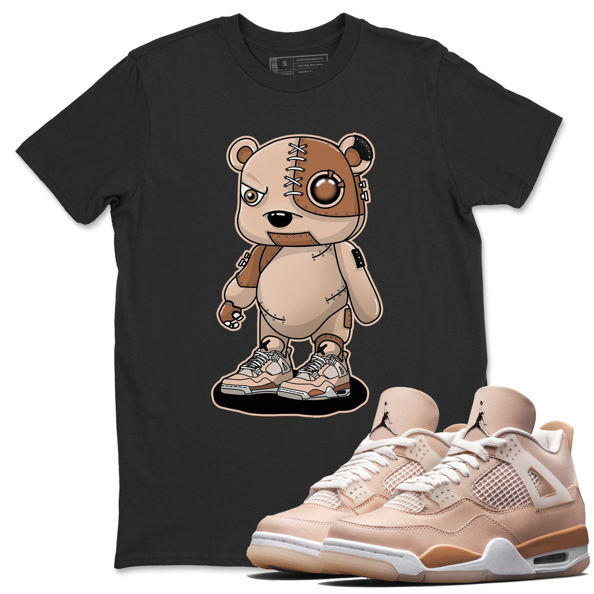 Jordan 4 Shimmer Shirt To Match Jordans Cyborg Bear Sneaker Tees Jordan 4 Shimmer Drip Gear Zone Sneaker Matching Clothing Unisex Shirts