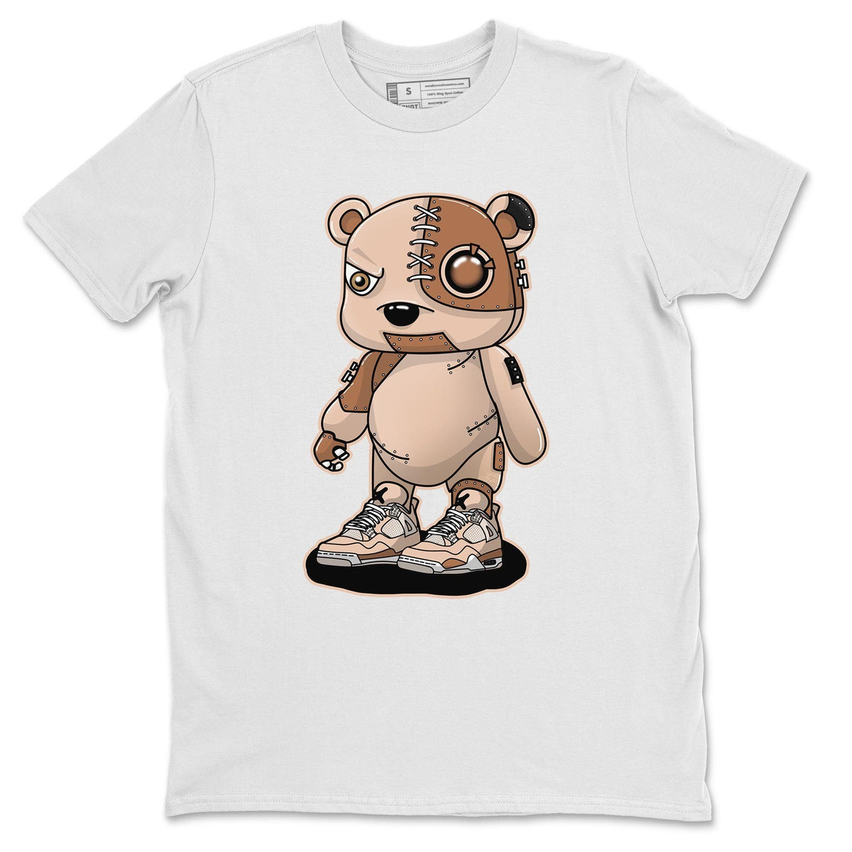 Jordan 4 Shimmer Shirt To Match Jordans Cyborg Bear Sneaker Tees Jordan 4 Shimmer Drip Gear Zone Sneaker Matching Clothing Unisex Shirts