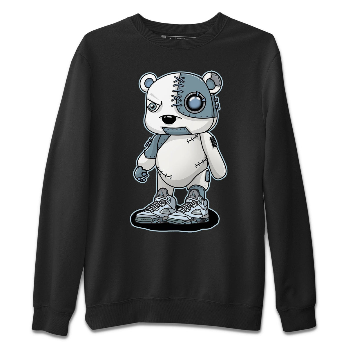 Jordan 5 Blue Bird Shirt To Match Jordans Cyborg Bear Sneaker Tees Jordan 5 Blue Bird Drip Gear Zone Sneaker Matching Clothing Unisex Shirts