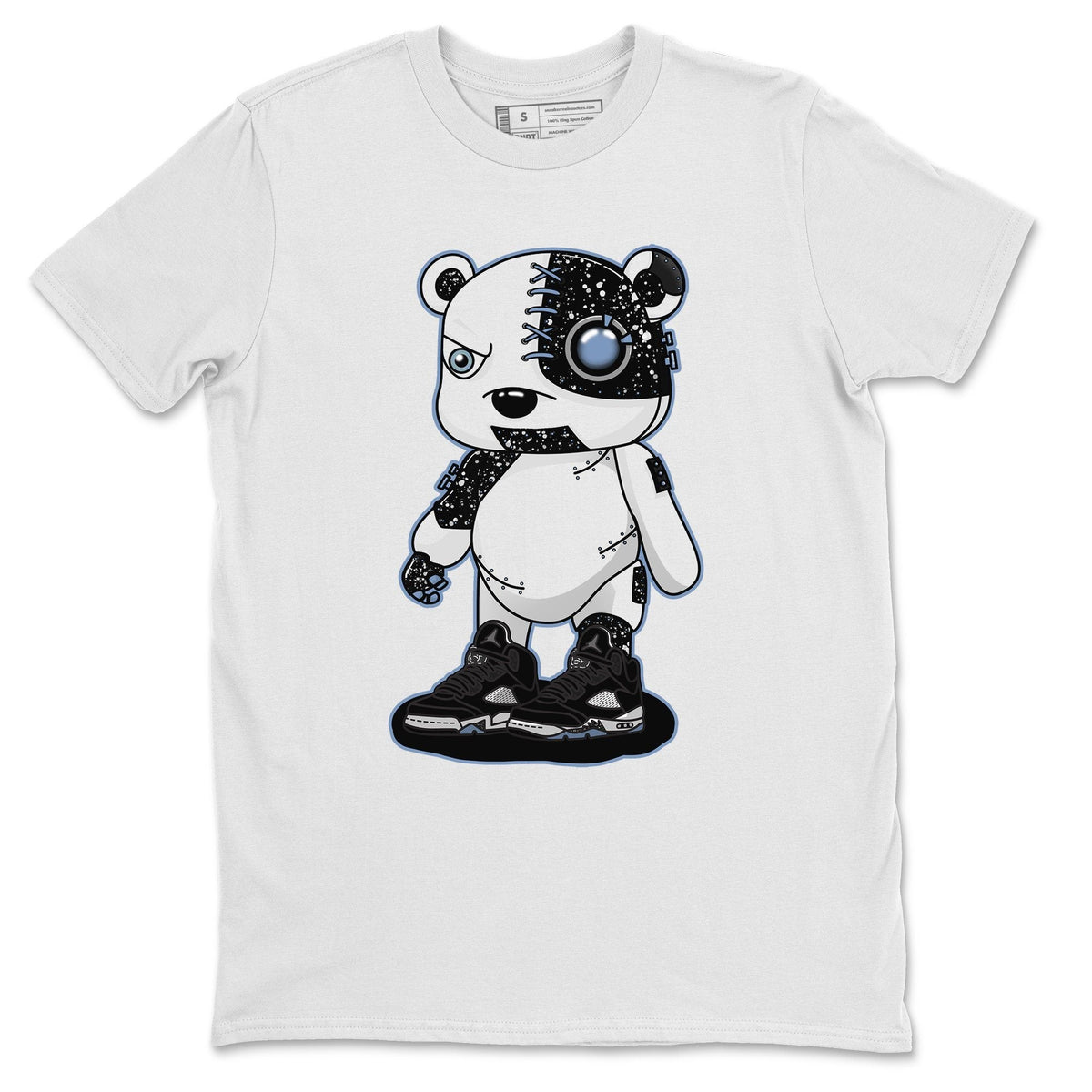Jordan 5 Moonlight Shirt To Match Jordans Cyborg Bear Sneaker Tees Jordan 5 Moonlight Drip Gear Zone Sneaker Matching Clothing Unisex Shirts