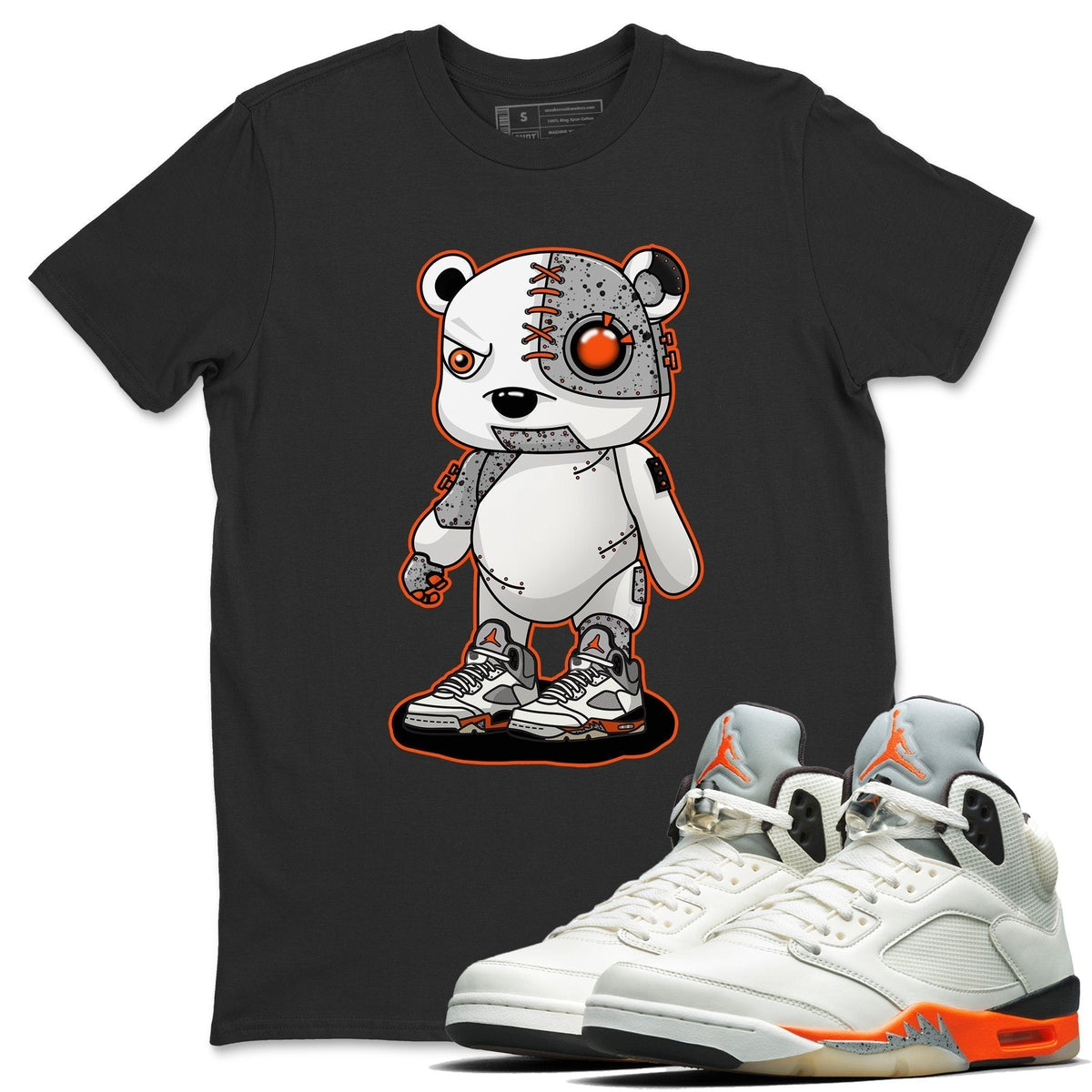 Jordan 5 Shattered Backboard Shirt To Match Jordans Cyborg Bear Sneaker Tees Jordan 5 Shattered Backboard Drip Gear Zone Sneaker Matching Clothing Unisex Shirts