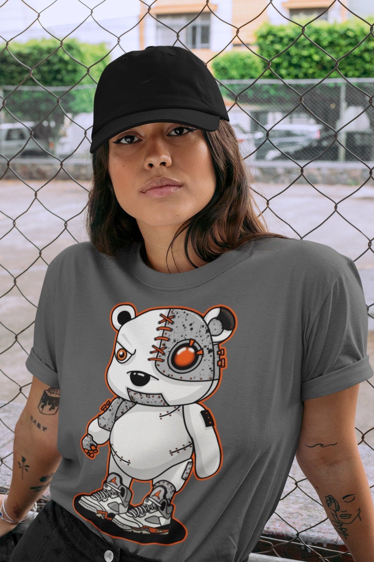 Jordan 5 Shattered Backboard Shirt To Match Jordans Cyborg Bear Sneaker Tees Jordan 5 Shattered Backboard Drip Gear Zone Sneaker Matching Clothing Unisex Shirts