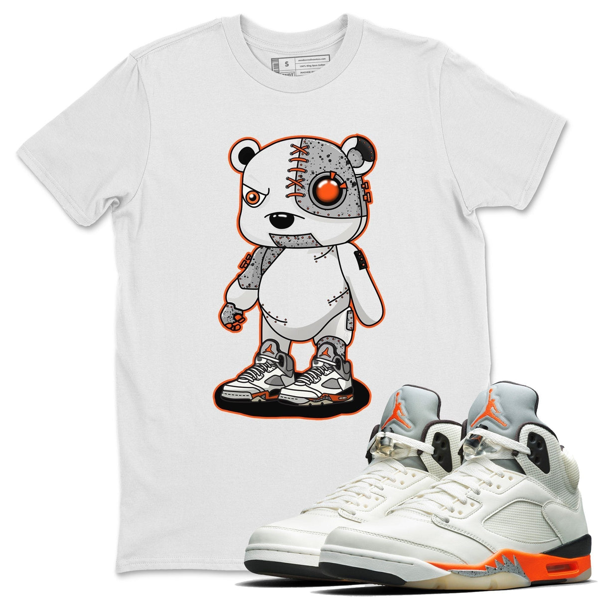 Jordan 5 Shattered Backboard Shirt To Match Jordans Cyborg Bear Sneaker Tees Jordan 5 Shattered Backboard Drip Gear Zone Sneaker Matching Clothing Unisex Shirts