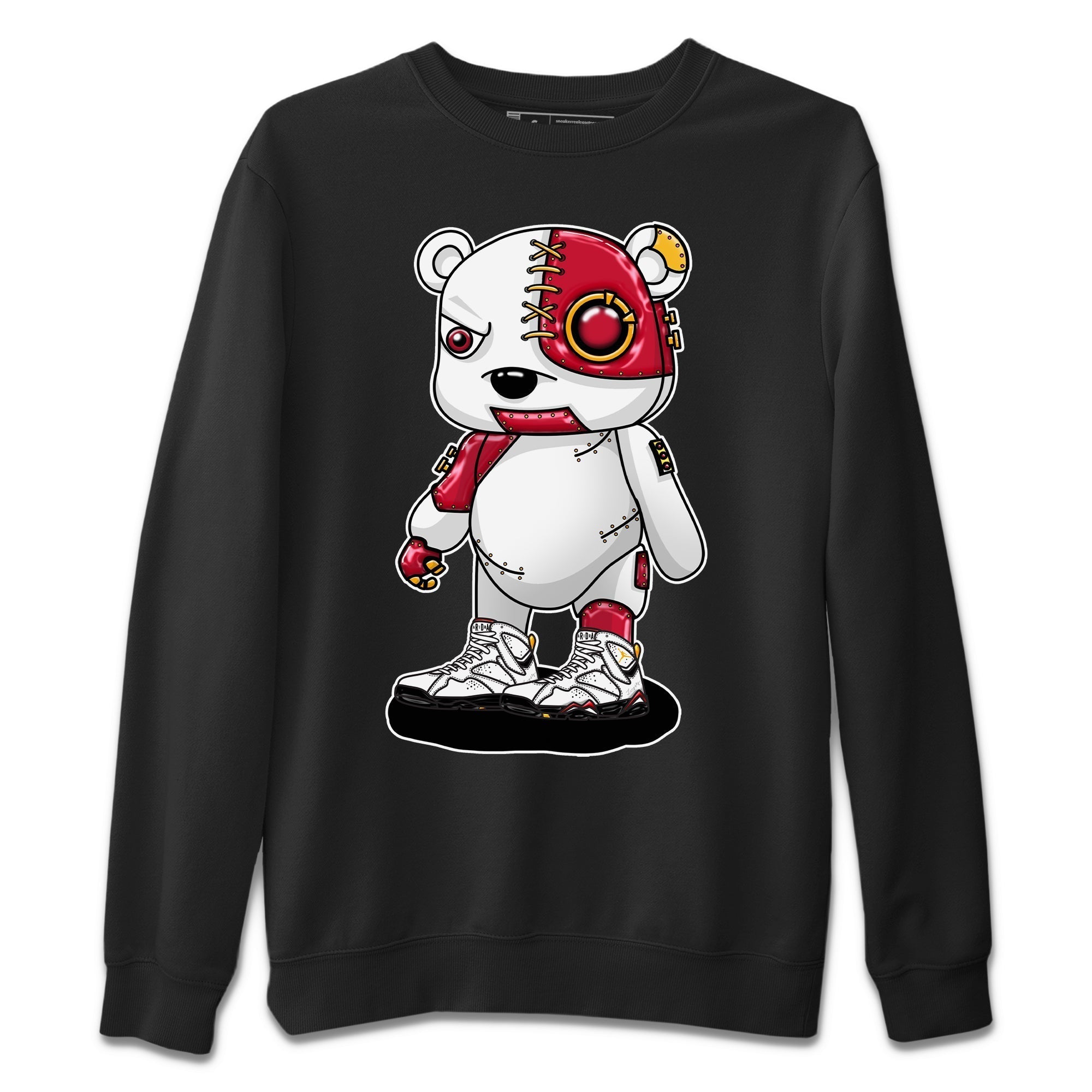 Jordan 7 Cardinal Shirt To Match Jordans Cyborg Bear Sneaker Tees Jordan 7 Cardinal Drip Gear Zone Sneaker Matching Clothing Unisex Shirts