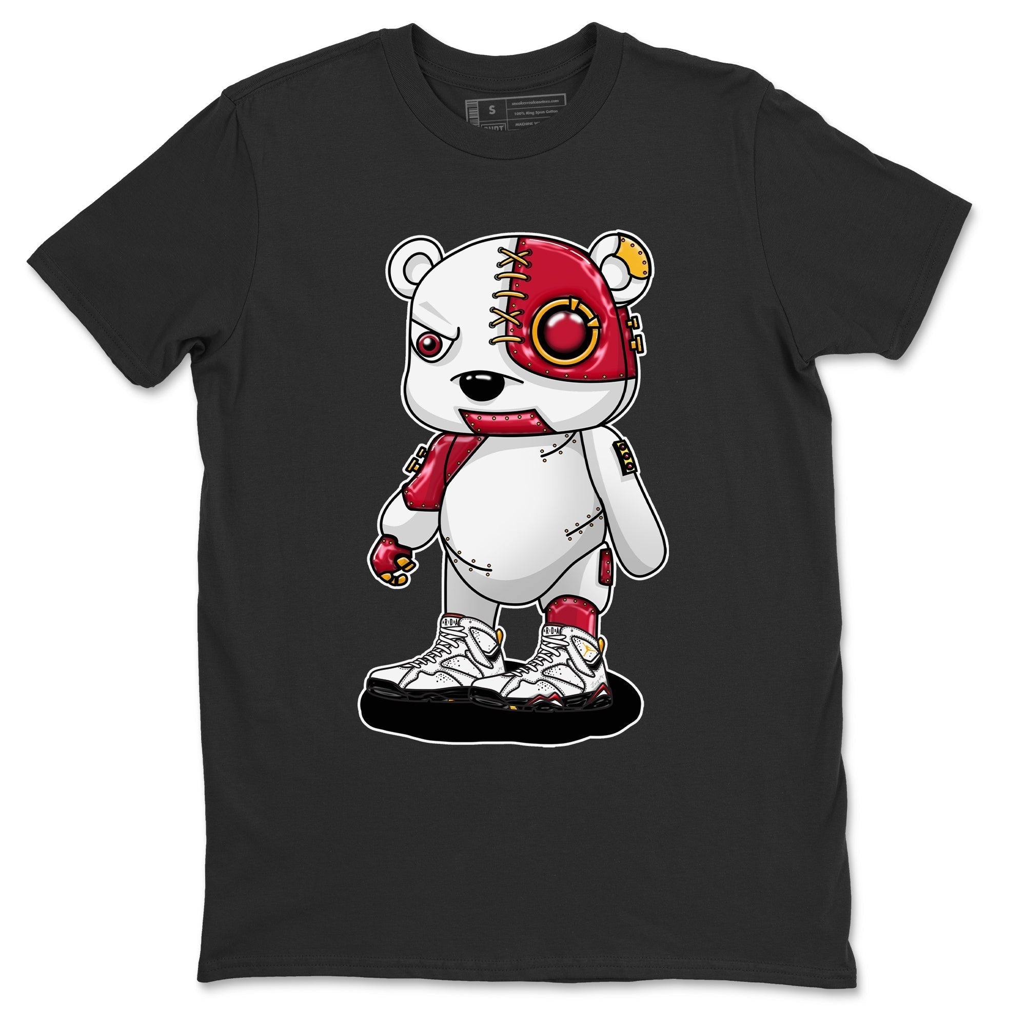 Jordan 7 Cardinal Shirt To Match Jordans Cyborg Bear Sneaker Tees Jordan 7 Cardinal Drip Gear Zone Sneaker Matching Clothing Unisex Shirts