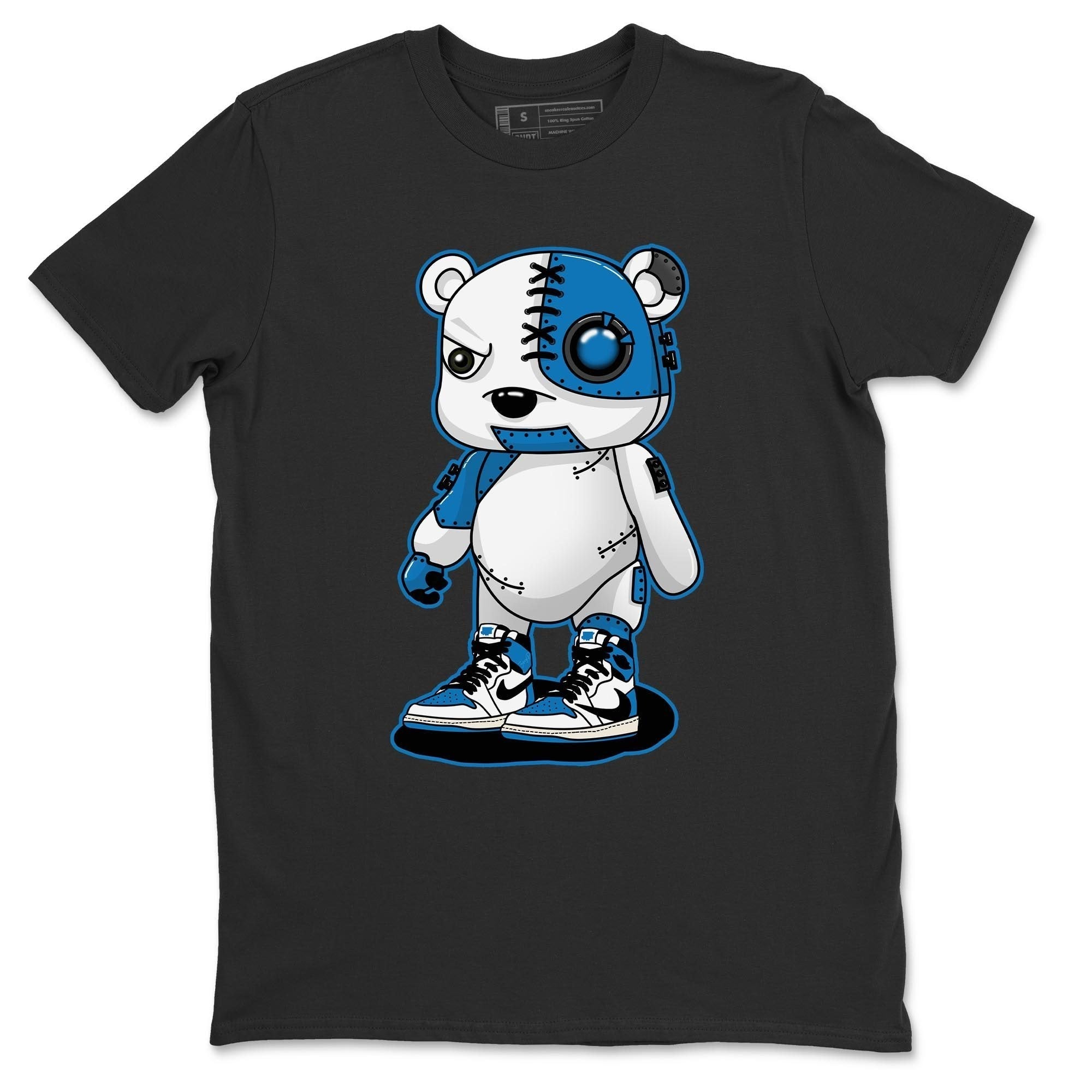 Jordan 1 Travis Scott Fragment Shirt To Match Jordans Cyborg Bear Sneaker Tees Jordan 1 Travis Scott Fragment Drip Gear Zone Sneaker Matching Clothing Unisex Shirts