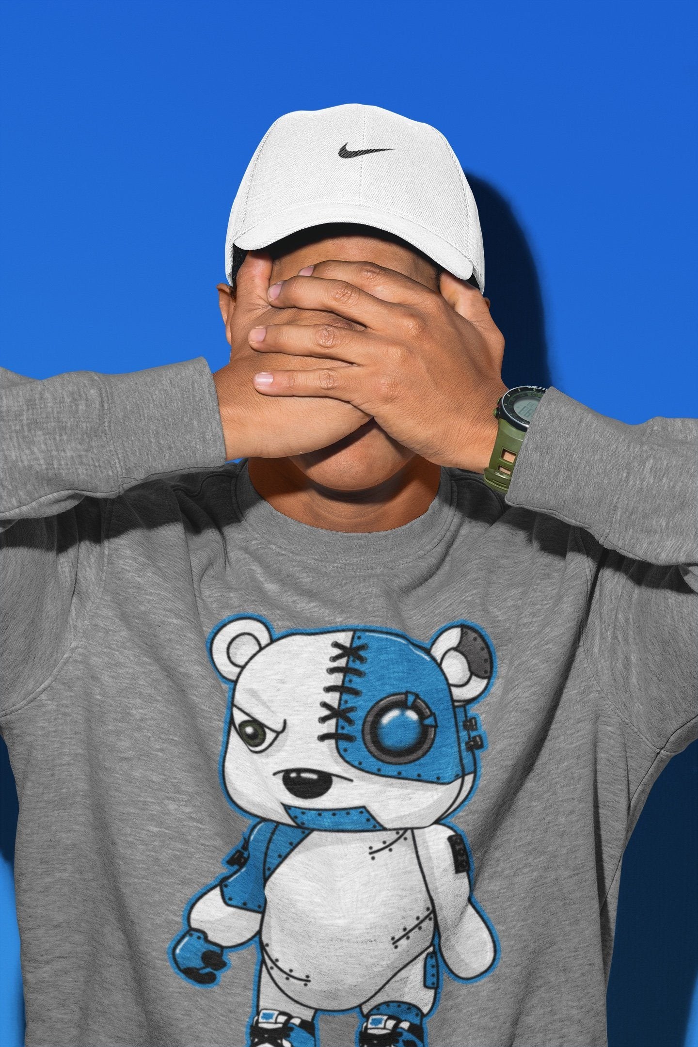 Jordan 1 Travis Scott Fragment Shirt To Match Jordans Cyborg Bear Sneaker Tees Jordan 1 Travis Scott Fragment Drip Gear Zone Sneaker Matching Clothing Unisex Shirts