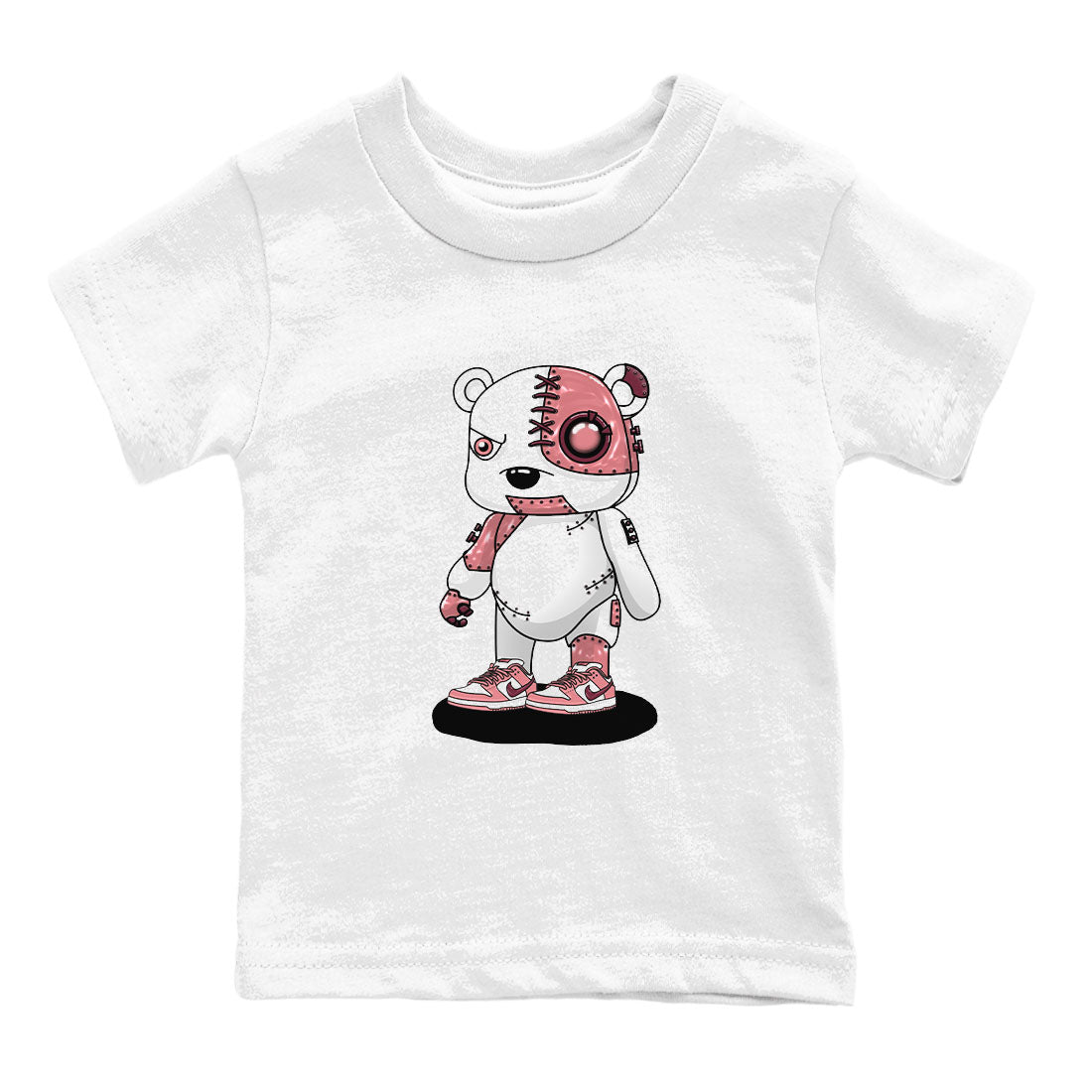 Dunk Valentine's Day shirt to match jordans Cyborg Bear sneaker tees Dunks Valentine's Day Drip Gear Zone baby toddler White 2 cotton Shirt