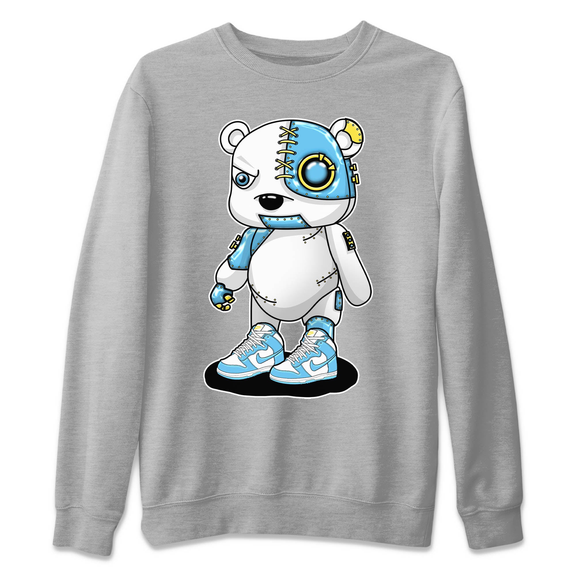 Nike Dunk High Blue Chill Shirt To Match Jordans Cyborg Bear Sneaker Tees Nike Dunk High Blue Chill Drip Gear Zone Sneaker Matching Clothing Unisex Shirts