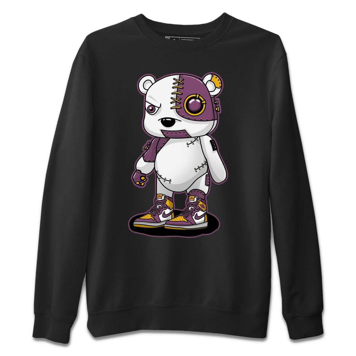 Jordan 1 Brotherhood Sneaker Matching T-Shirt Cyborg Bear Sneaker Tees Jordan 1 Brotherhood Sneaker Release Tees Crew Neck Tees