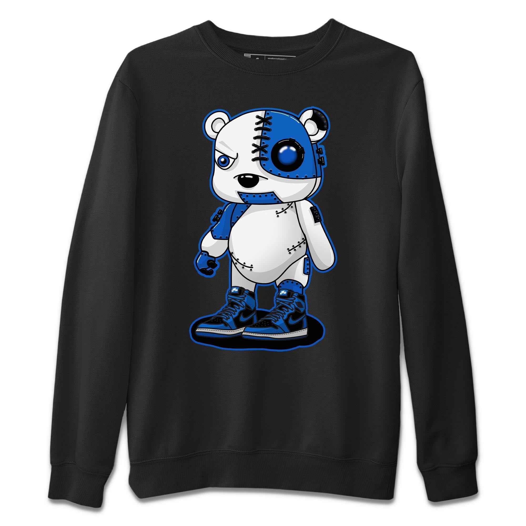 Jordan 1 Dark Marina Blue Sneaker Matching T-Shirt Cyborg Bear Sneaker Tees Jordan 1 Dark Marina Blue Sneaker Release Tees Crew Neck Tees