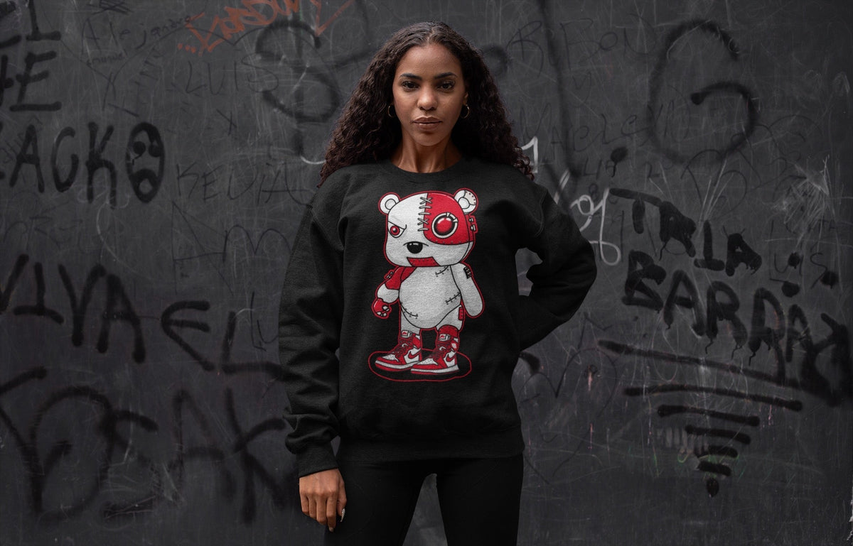 Jordan 1 Newstalgia Sneaker Matching T-Shirt Cyborg Bear Sneaker Tees Jordan 1 Newstalgia Sneaker Release Tees Crew Neck Tees