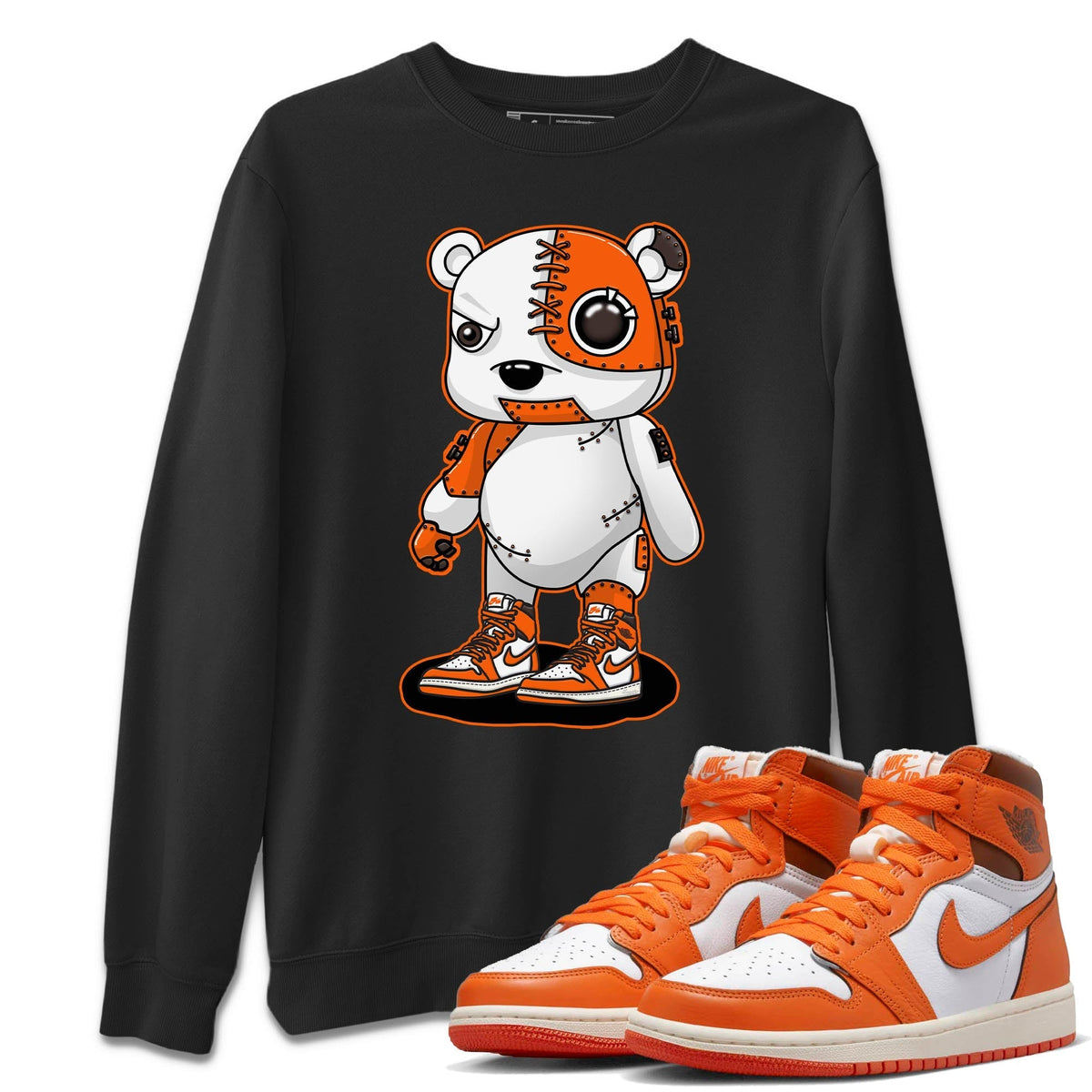 Jordan 1 Starfish Sneaker Matching T-Shirt Cyborg Bear Sneaker Tees Jordan 1 Starfish Sneaker Release Tees Crew Neck Tees