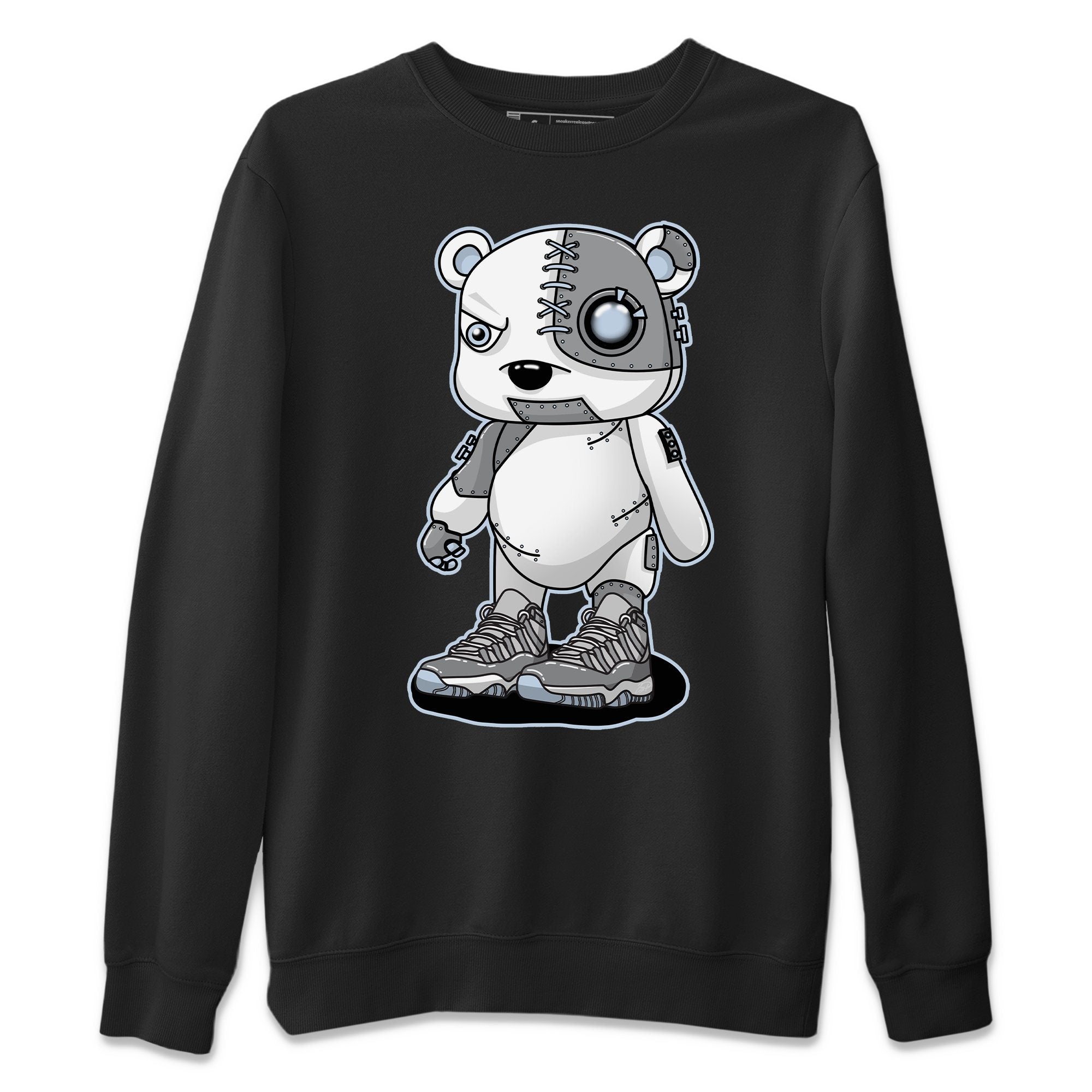 Jordan 11 Cool Grey Shirt To Match Jordans Cyborg Bear Sneaker Tees Jordan 11 Cool Grey Drip Gear Zone Sneaker Matching Clothing Unisex Shirts