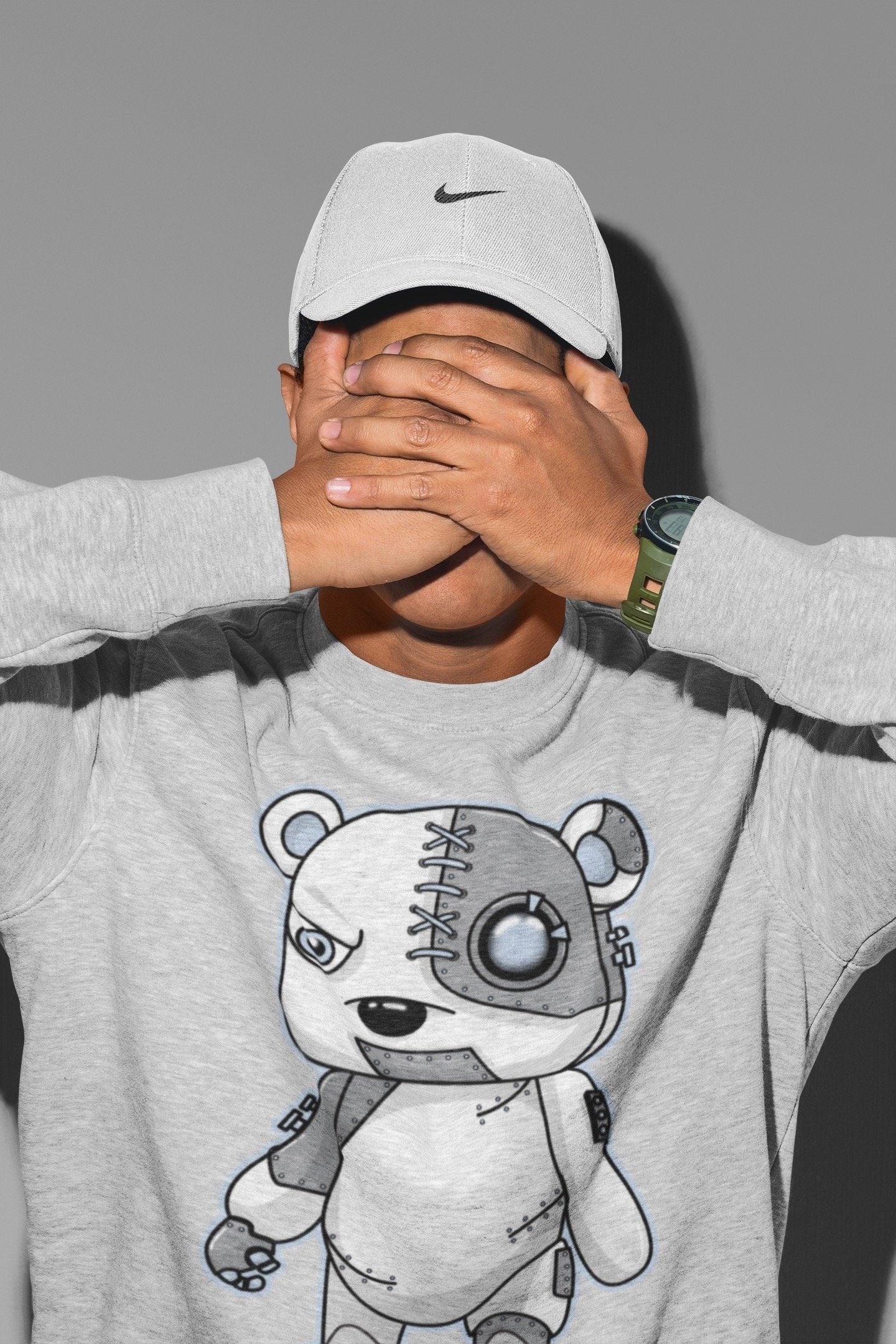 Jordan 11 Cool Grey Shirt To Match Jordans Cyborg Bear Sneaker Tees Jordan 11 Cool Grey Drip Gear Zone Sneaker Matching Clothing Unisex Shirts