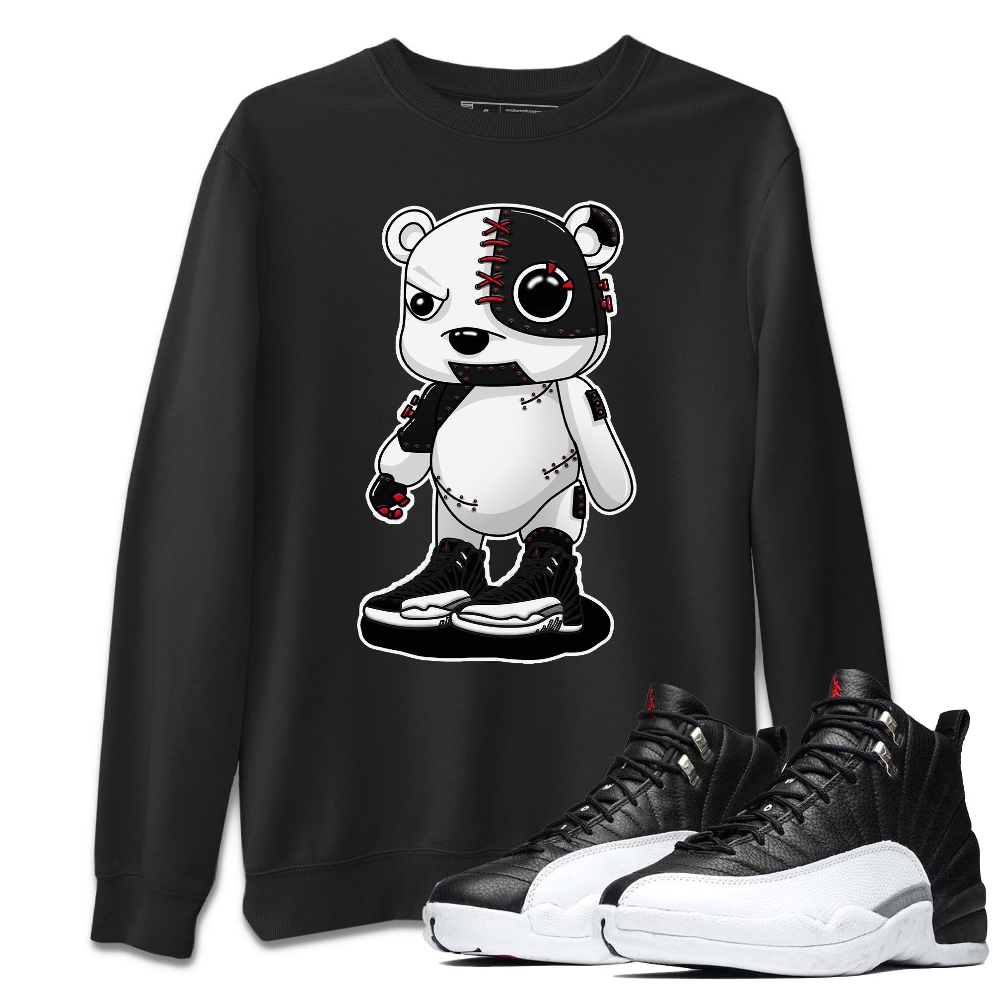 Jordan 12 Playoffs Shirt To Match Jordans Cyborg Bear Sneaker Tees Jordan 12 Playoffs Drip Gear Zone Sneaker Matching Clothing Unisex Shirts