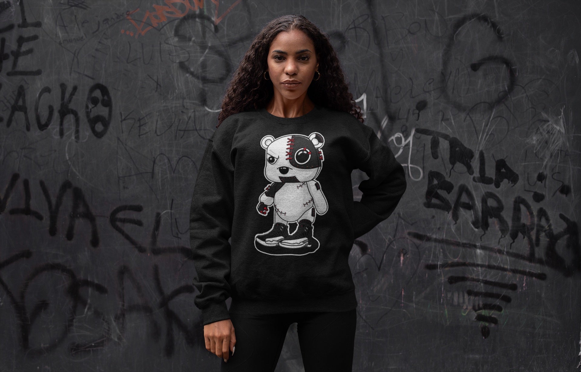 Jordan 12 Playoffs Shirt To Match Jordans Cyborg Bear Sneaker Tees Jordan 12 Playoffs Drip Gear Zone Sneaker Matching Clothing Unisex Shirts