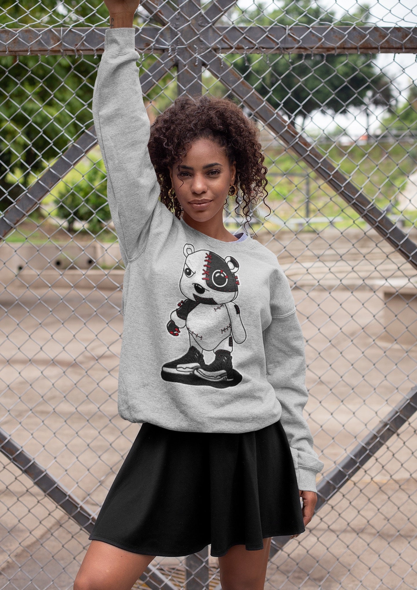 Jordan 12 Playoffs Shirt To Match Jordans Cyborg Bear Sneaker Tees Jordan 12 Playoffs Drip Gear Zone Sneaker Matching Clothing Unisex Shirts