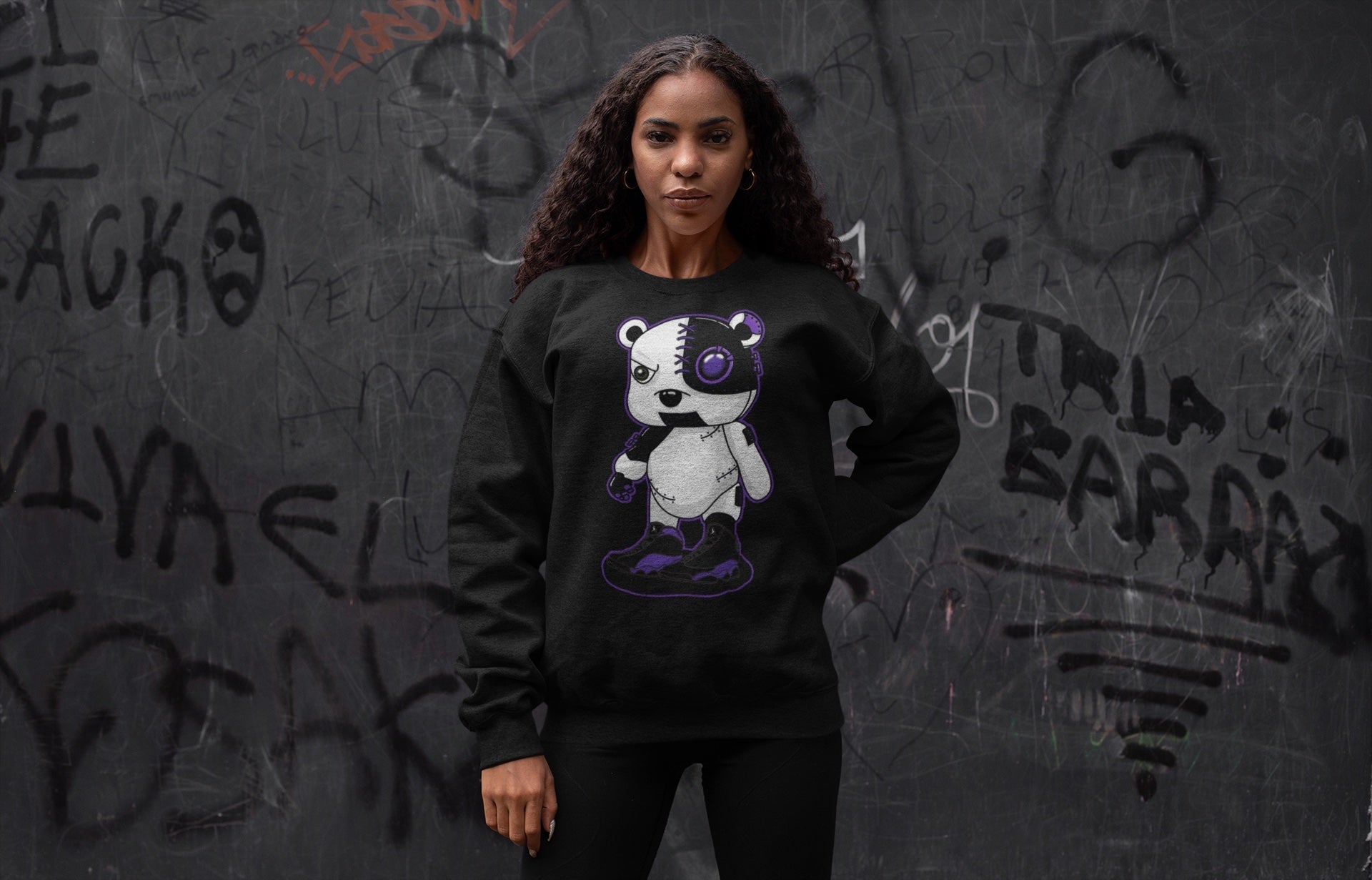 Jordan 13 Court Purple Shirt To Match Jordans Cyborg Bear Sneaker Tees Jordan 13 Court Purple Drip Gear Zone Sneaker Matching Clothing Unisex Shirts