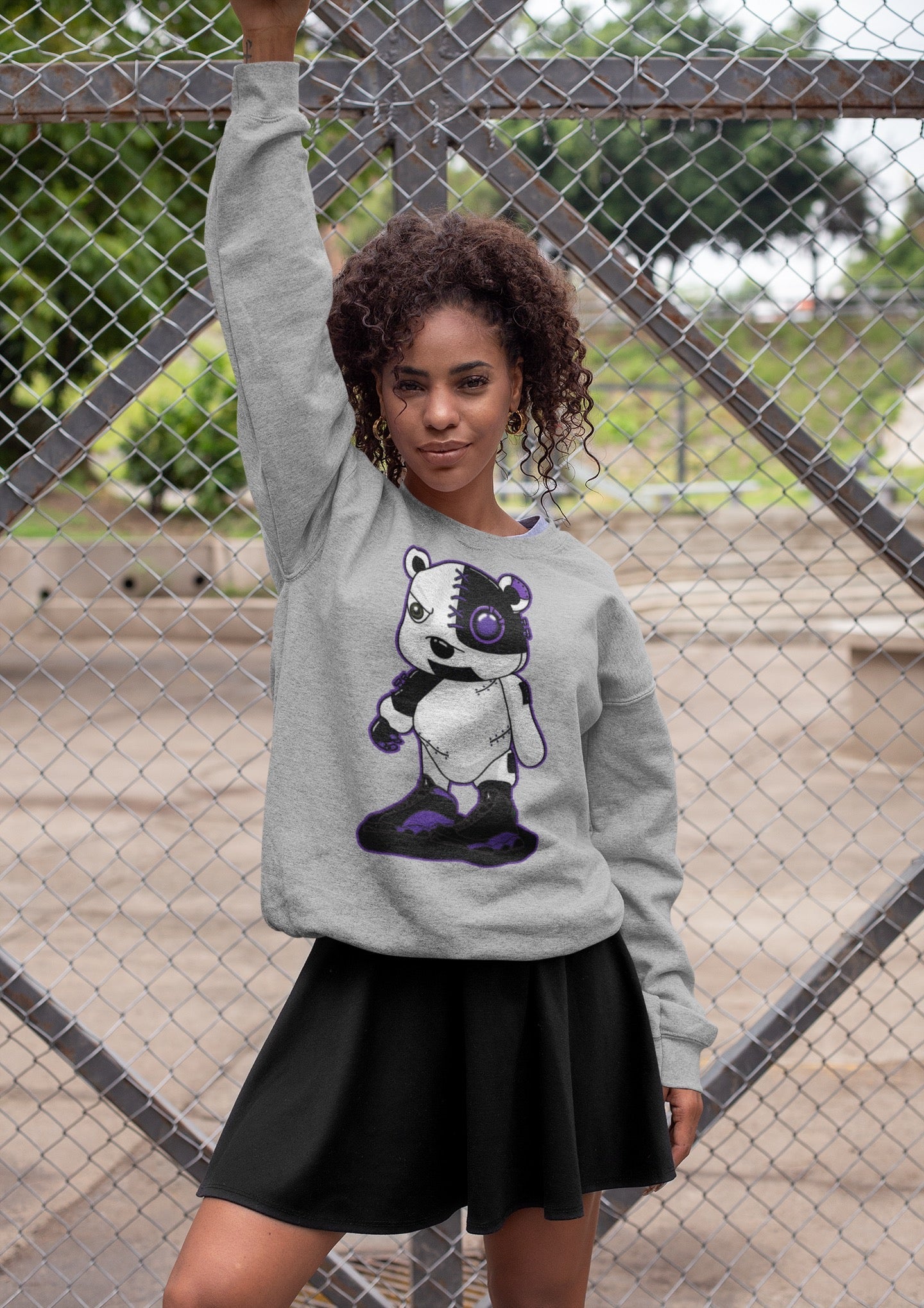 Jordan 13 Court Purple Shirt To Match Jordans Cyborg Bear Sneaker Tees Jordan 13 Court Purple Drip Gear Zone Sneaker Matching Clothing Unisex Shirts