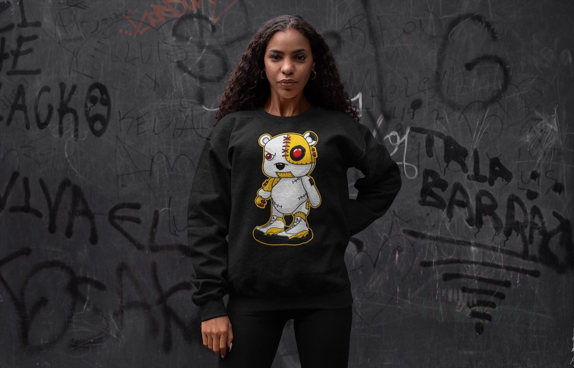 Jordan 13 Del Sol Shirt To Match Jordans Cyborg Bear Sneaker Tees Jordan 13 Del Sol Drip Gear Zone Sneaker Matching Clothing Unisex Shirts