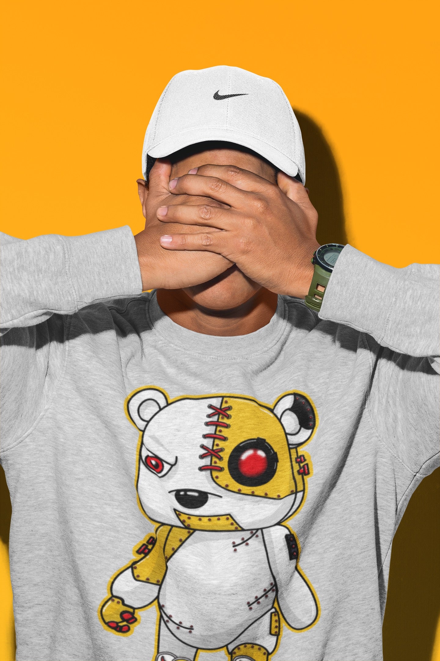 Jordan 13 Del Sol Shirt To Match Jordans Cyborg Bear Sneaker Tees Jordan 13 Del Sol Drip Gear Zone Sneaker Matching Clothing Unisex Shirts