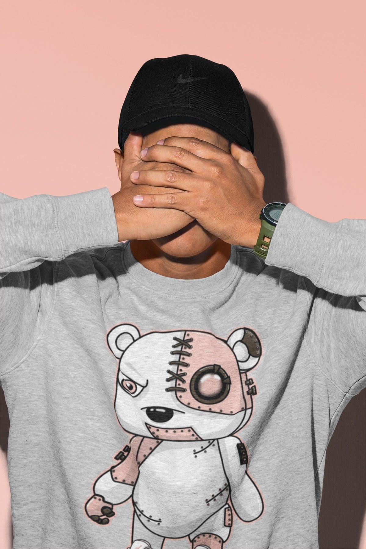 Jordan 3 Atmosphere Sneaker Matching T-Shirt Cyborg Bear Sneaker Tees Jordan 3 Atmosphere Sneaker Release Tees Crew Neck Tees