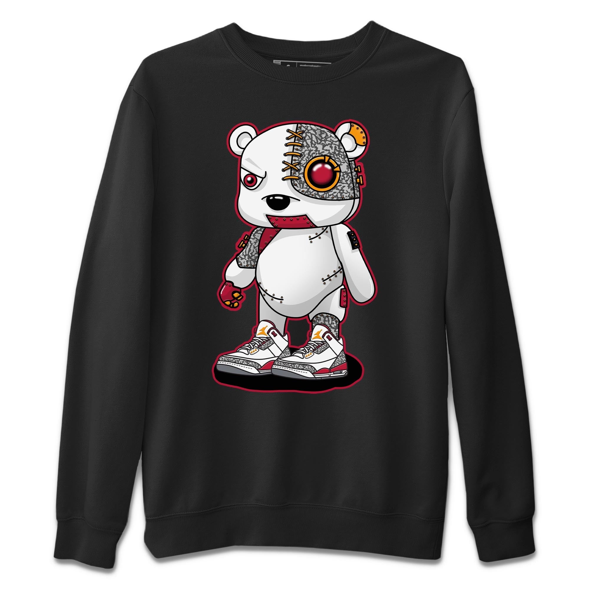 Jordan 3 Cardinal Shirt To Match Jordans Cyborg Bear Sneaker Tees Jordan 3 Cardinal Drip Gear Zone Sneaker Matching Clothing Unisex Shirts