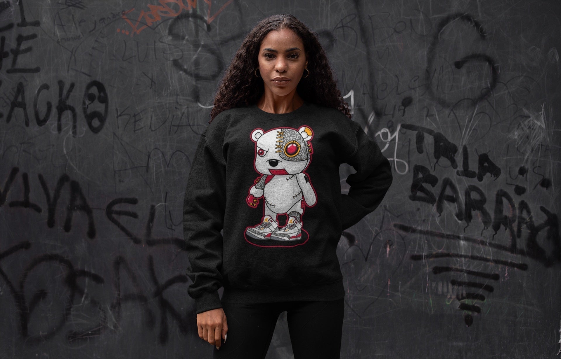 Jordan 3 Cardinal Shirt To Match Jordans Cyborg Bear Sneaker Tees Jordan 3 Cardinal Drip Gear Zone Sneaker Matching Clothing Unisex Shirts