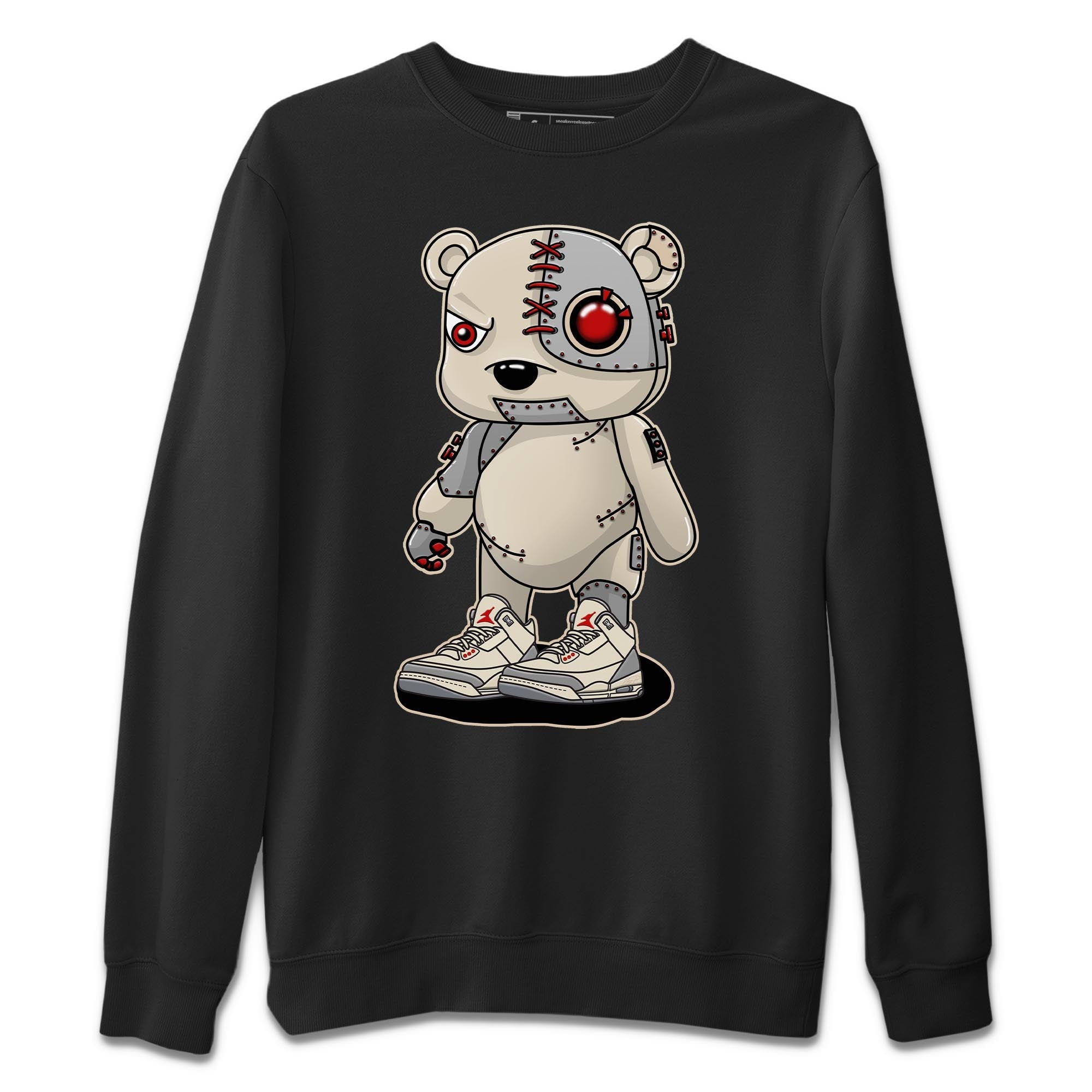 Jordan 3 Muslin Shirt To Match Jordans Cyborg Bear Sneaker Tees Jordan 3 Muslin Drip Gear Zone Sneaker Matching Clothing Unisex Shirts
