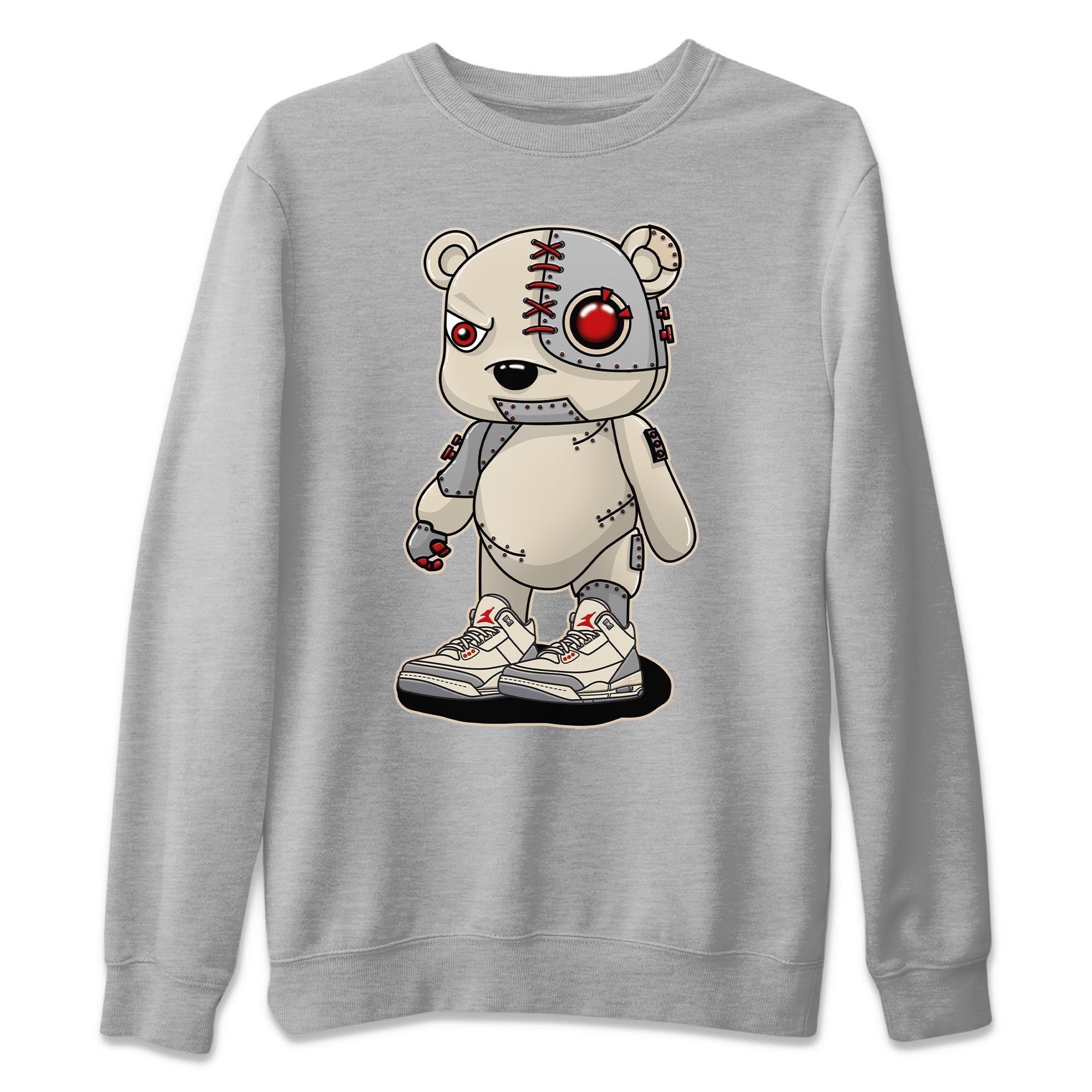Jordan 3 Muslin Shirt To Match Jordans Cyborg Bear Sneaker Tees Jordan 3 Muslin Drip Gear Zone Sneaker Matching Clothing Unisex Shirts