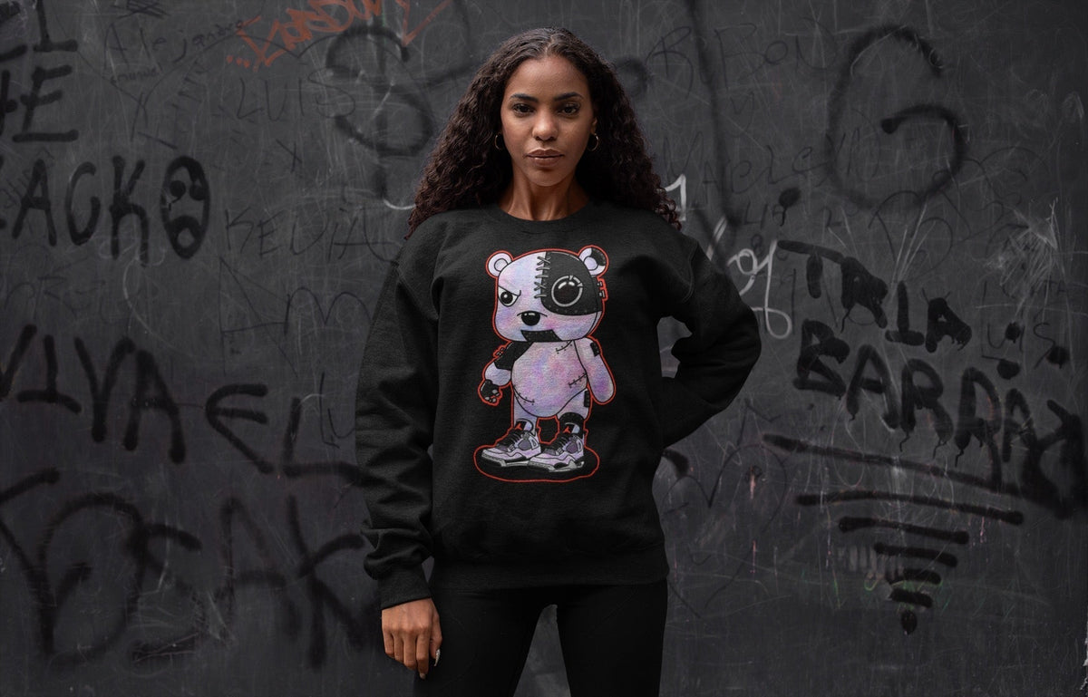 Jordan 4 Zen Master Sneaker Matching T-Shirt Cyborg Bear Sneaker Tees Jordan 4 Zen Master Sneaker Release Tees Crew Neck Tees