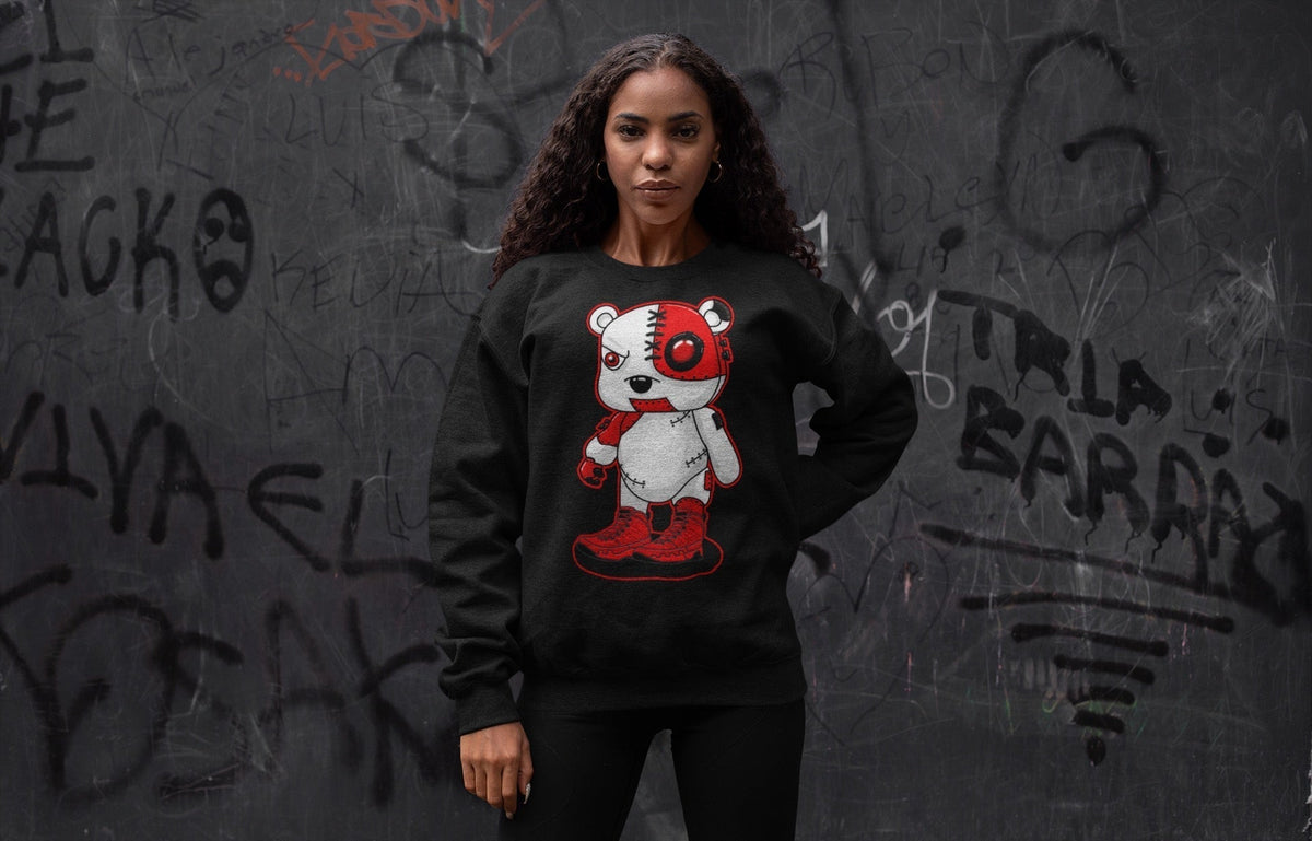 Jordan 9 Chile Red Shirt To Match Jordans Cyborg Bear Sneaker Tees Jordan 9 Chile Red Drip Gear Zone Sneaker Matching Clothing Unisex Shirts