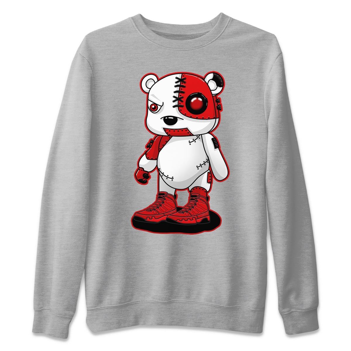 Jordan 9 Chile Red Shirt To Match Jordans Cyborg Bear Sneaker Tees Jordan 9 Chile Red Drip Gear Zone Sneaker Matching Clothing Unisex Shirts