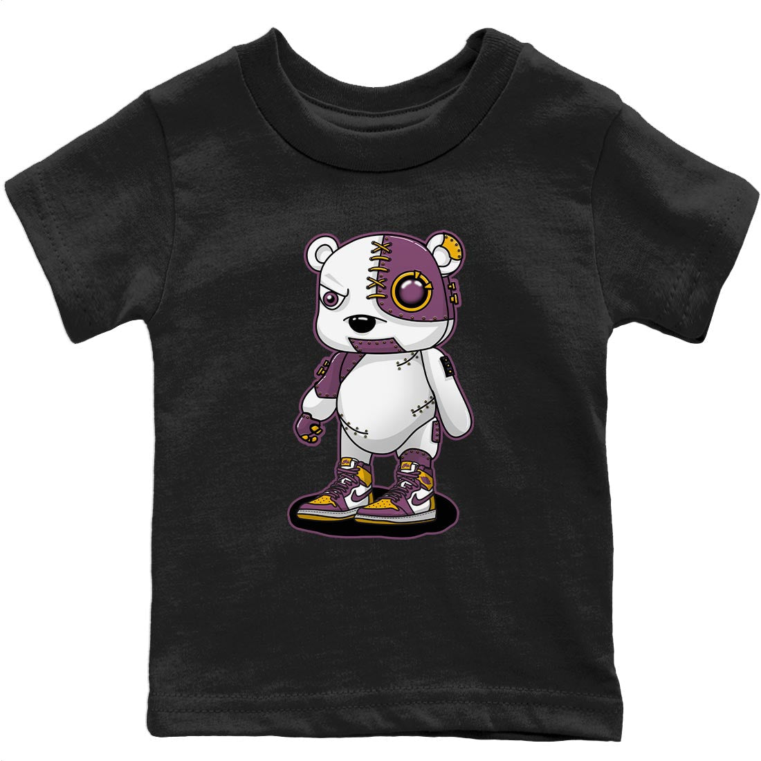 Jordan 1 Brotherhood Sneaker Matching T-Shirt Cyborg Bear Sneaker Tees Jordan 1 Brotherhood Sneaker Release Tees Kids Shirts