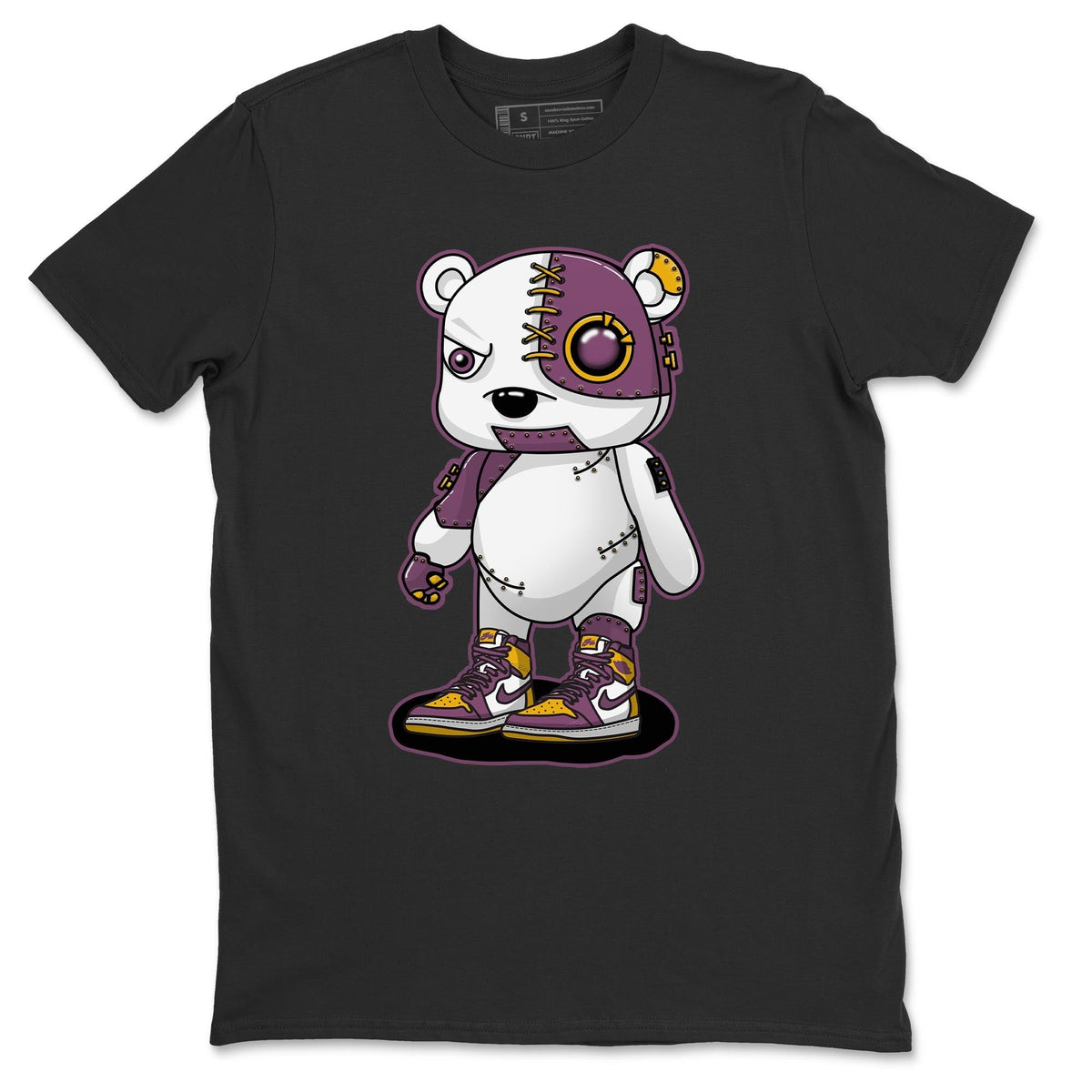 Jordan 1 Brotherhood Sneaker Matching T-Shirt Cyborg Bear Sneaker Tees Jordan 1 Brotherhood Sneaker Release Tees Crew Neck Tees