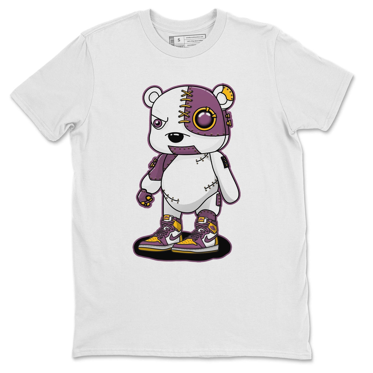 Jordan 1 Brotherhood Sneaker Matching T-Shirt Cyborg Bear Sneaker Tees Jordan 1 Brotherhood Sneaker Release Tees Crew Neck Tees