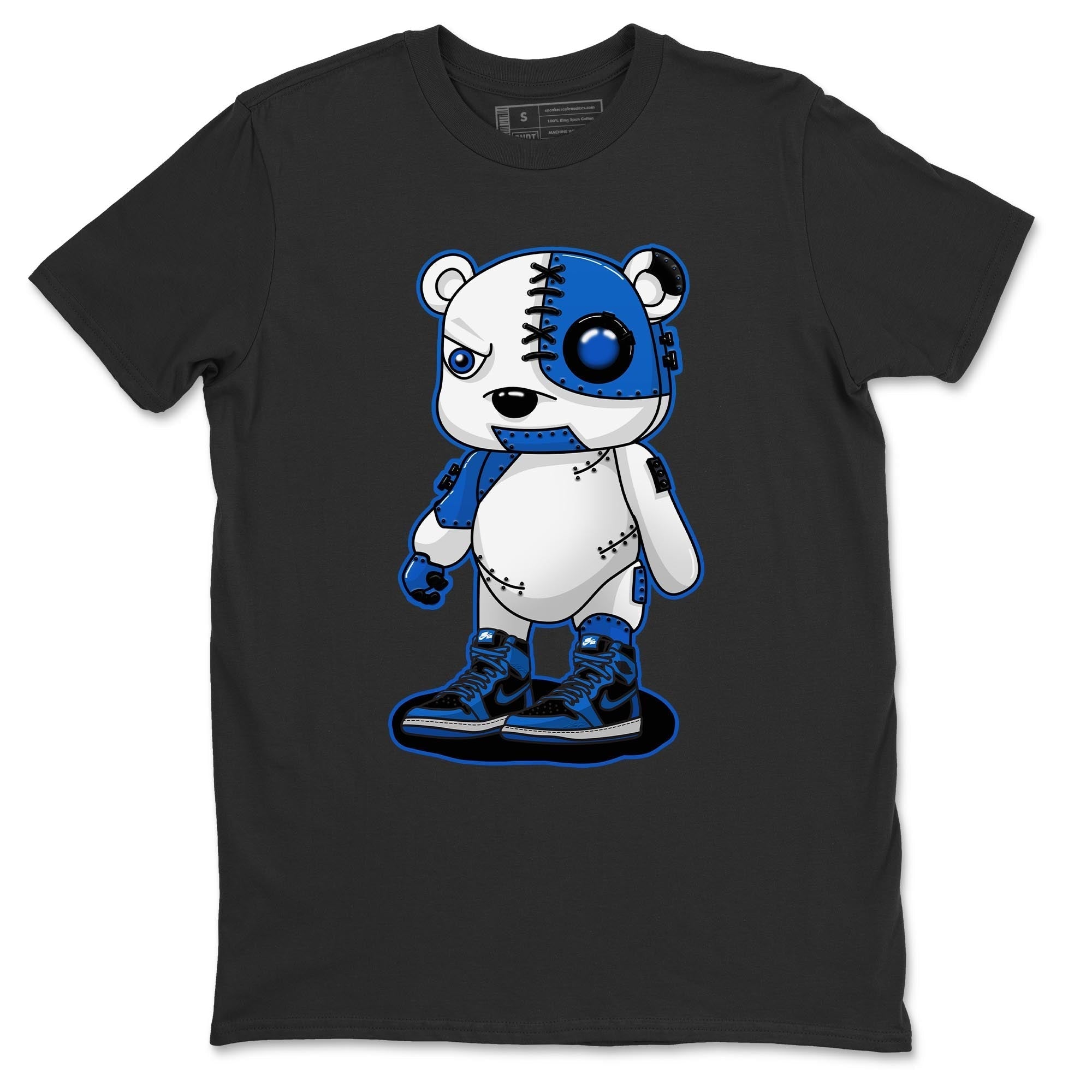 Jordan 1 Dark Marina Blue Sneaker Matching T-Shirt Cyborg Bear Sneaker Tees Jordan 1 Dark Marina Blue Sneaker Release Tees Crew Neck Tees