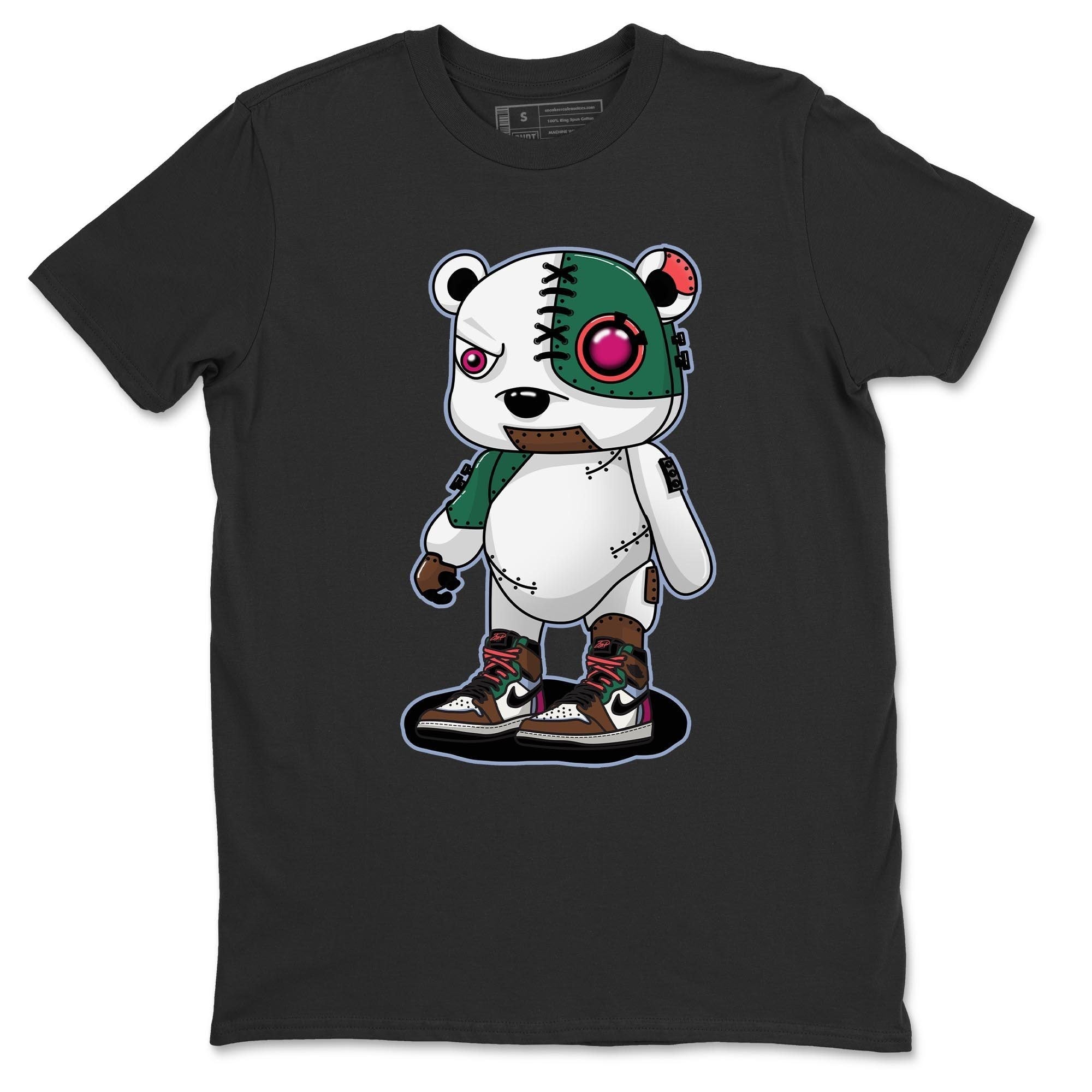 Jordan 1 Hand Crafted Sneaker Matching T-Shirt Cyborg Bear Sneaker Tees Jordan 1 Hand Crafted Sneaker Release Tees Crew Neck Tees