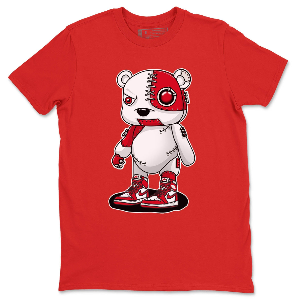 Jordan 1 Newstalgia Sneaker Matching T-Shirt Cyborg Bear Sneaker Tees Jordan 1 Newstalgia Sneaker Release Tees Crew Neck Tees