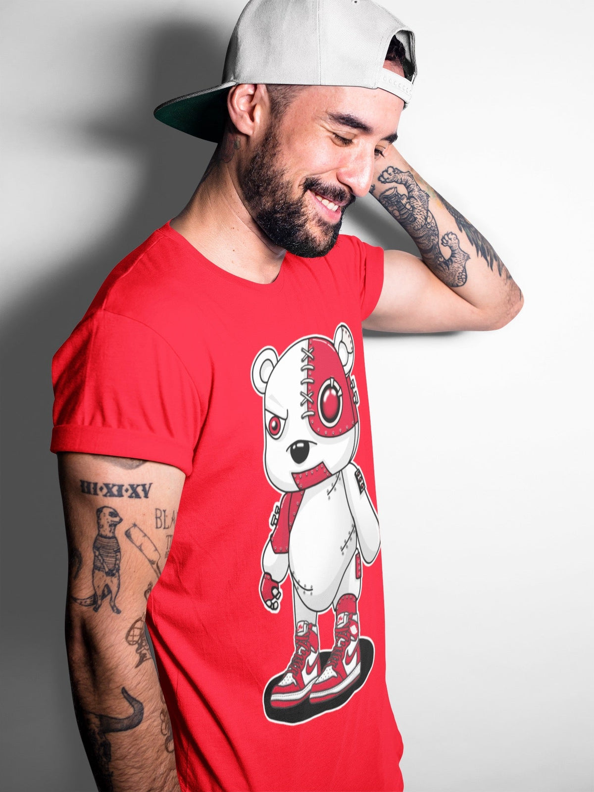 Jordan 1 Newstalgia Sneaker Matching T-Shirt Cyborg Bear Sneaker Tees Jordan 1 Newstalgia Sneaker Release Tees Crew Neck Tees