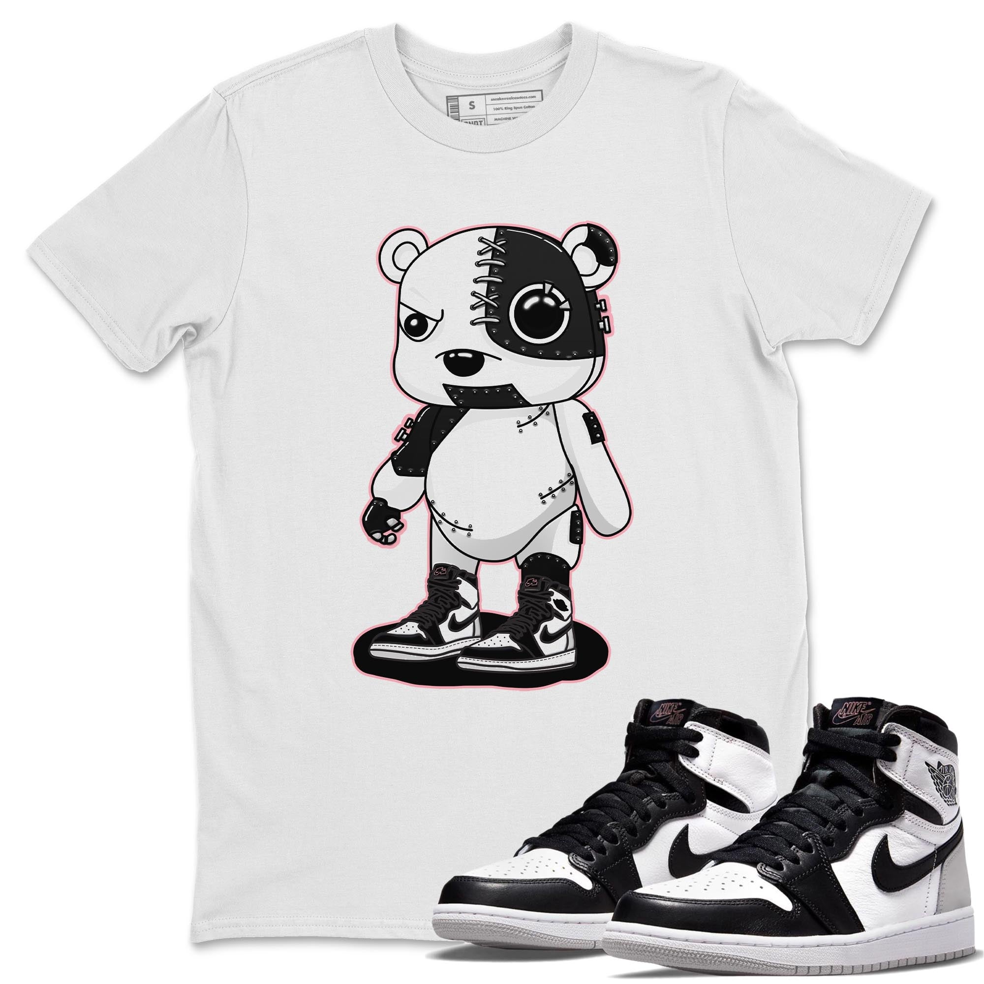Jordan 1 Stage Haze Sneaker Matching T-Shirt Cyborg Bear Sneaker Tees Jordan 1 Stage Haze Sneaker Release Tees Crew Neck Tees