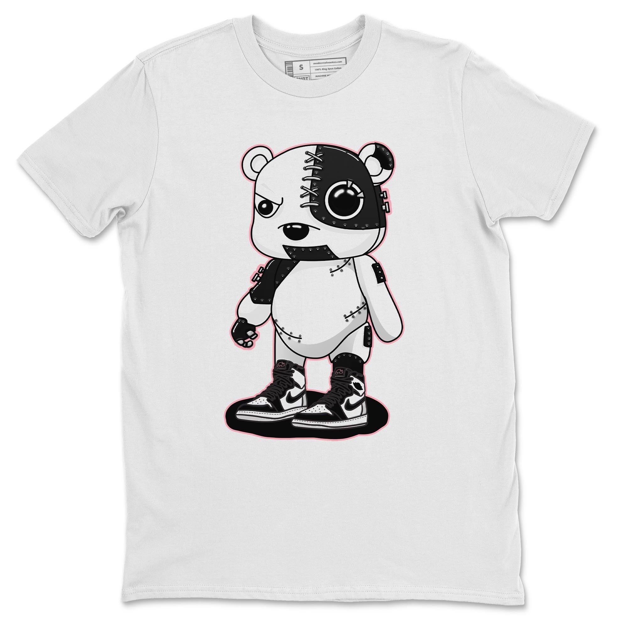 Jordan 1 Stage Haze Sneaker Matching T-Shirt Cyborg Bear Sneaker Tees Jordan 1 Stage Haze Sneaker Release Tees Crew Neck Tees