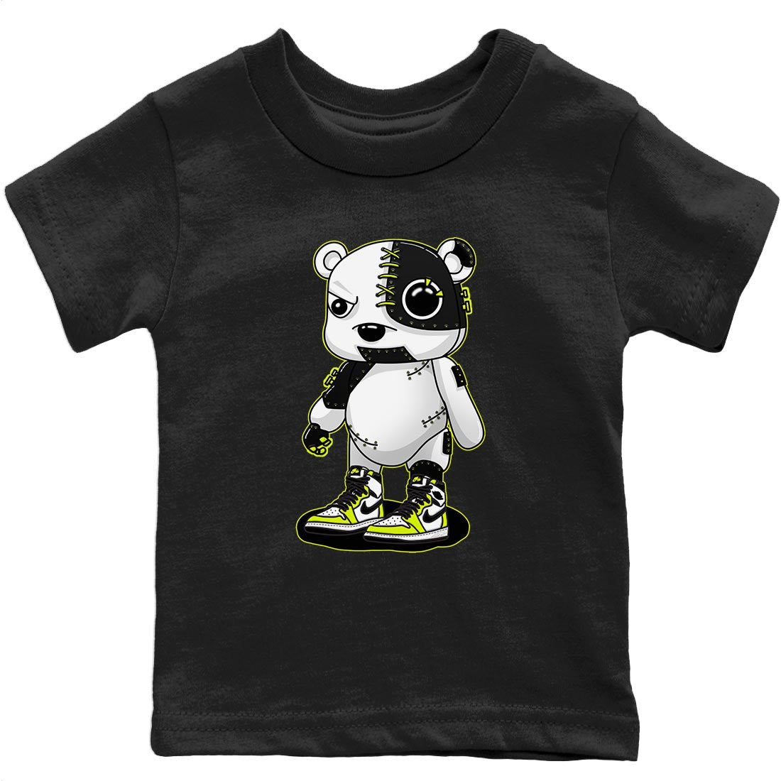 Jordan 1 Visionaire Sneaker Matching T-Shirt Cyborg Bear Sneaker Tees Jordan 1 Visionaire Sneaker Release Tees Kids Shirts