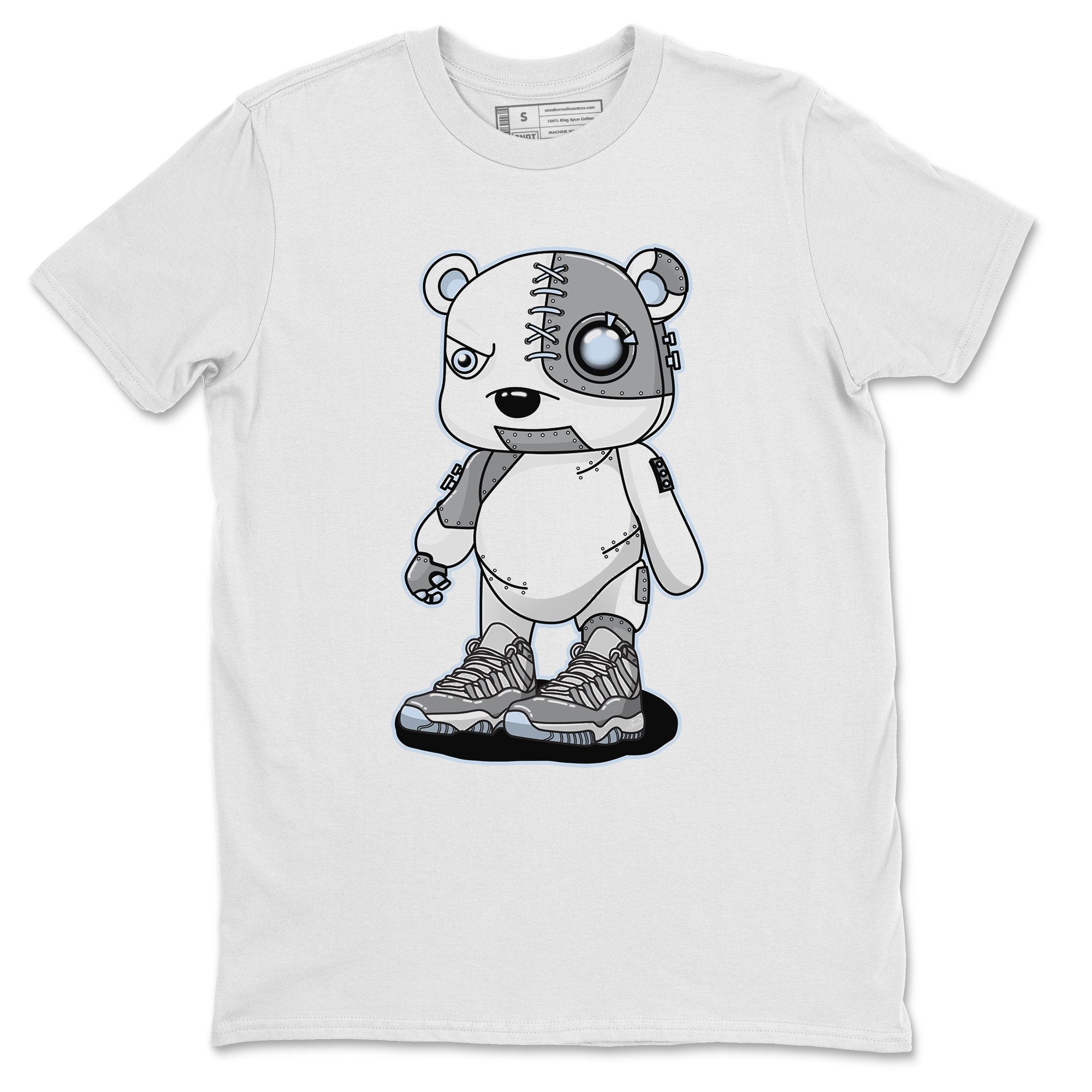 Jordan 11 Cool Grey Shirt To Match Jordans Cyborg Bear Sneaker Tees Jordan 11 Cool Grey Drip Gear Zone Sneaker Matching Clothing Unisex Shirts