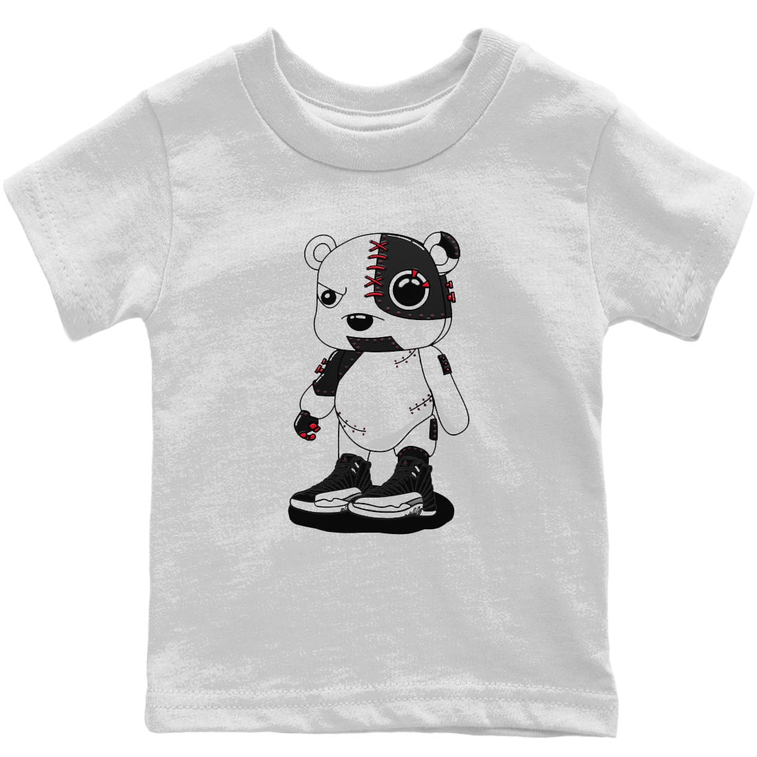 Jordan 12 Playoffs Sneaker Matching T-Shirt Cyborg Bear Sneaker Tees Jordan 12 Playoffs Sneaker Release Tees Kids Shirts